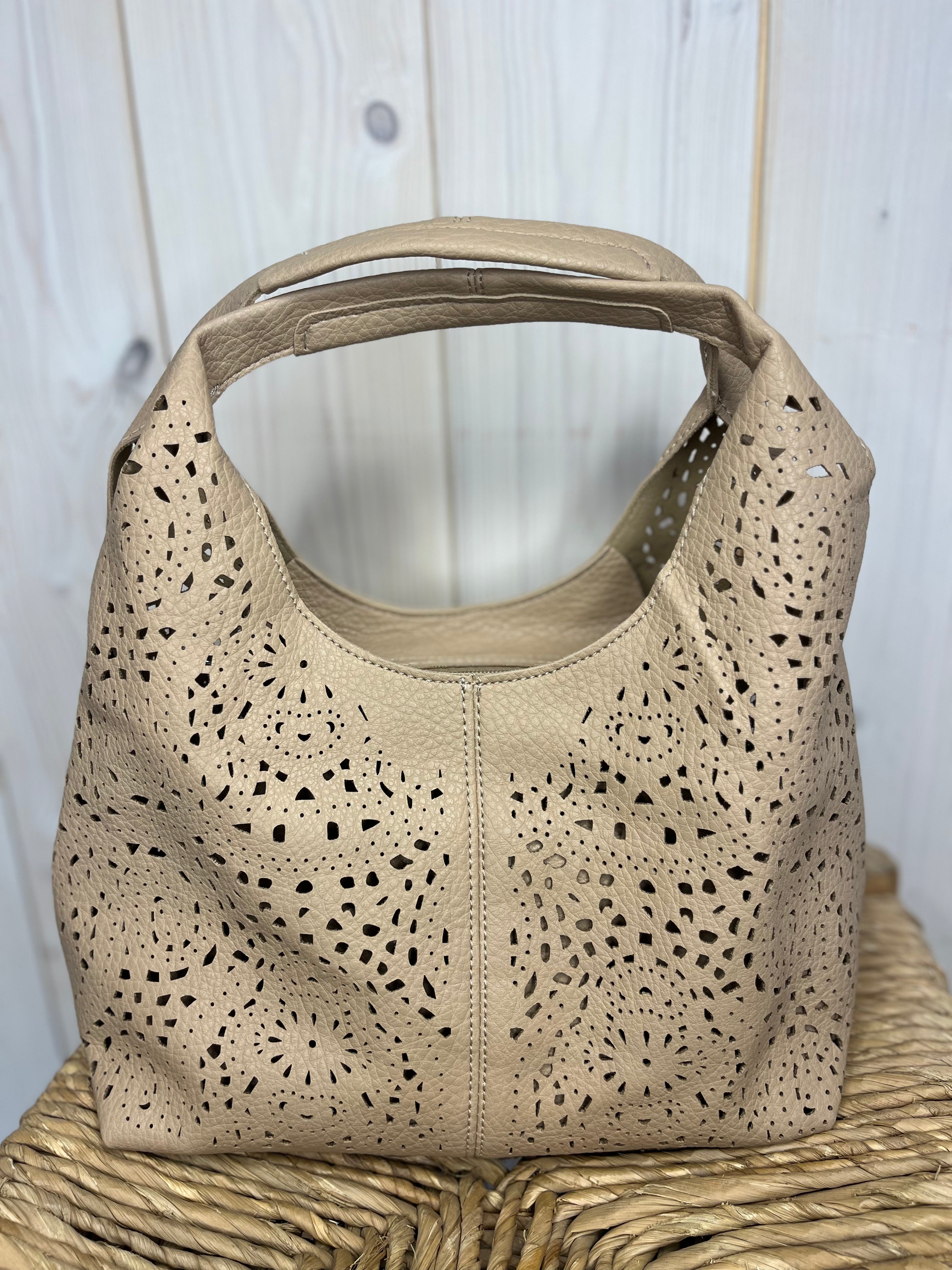 Lola Lazer Cut Clutch