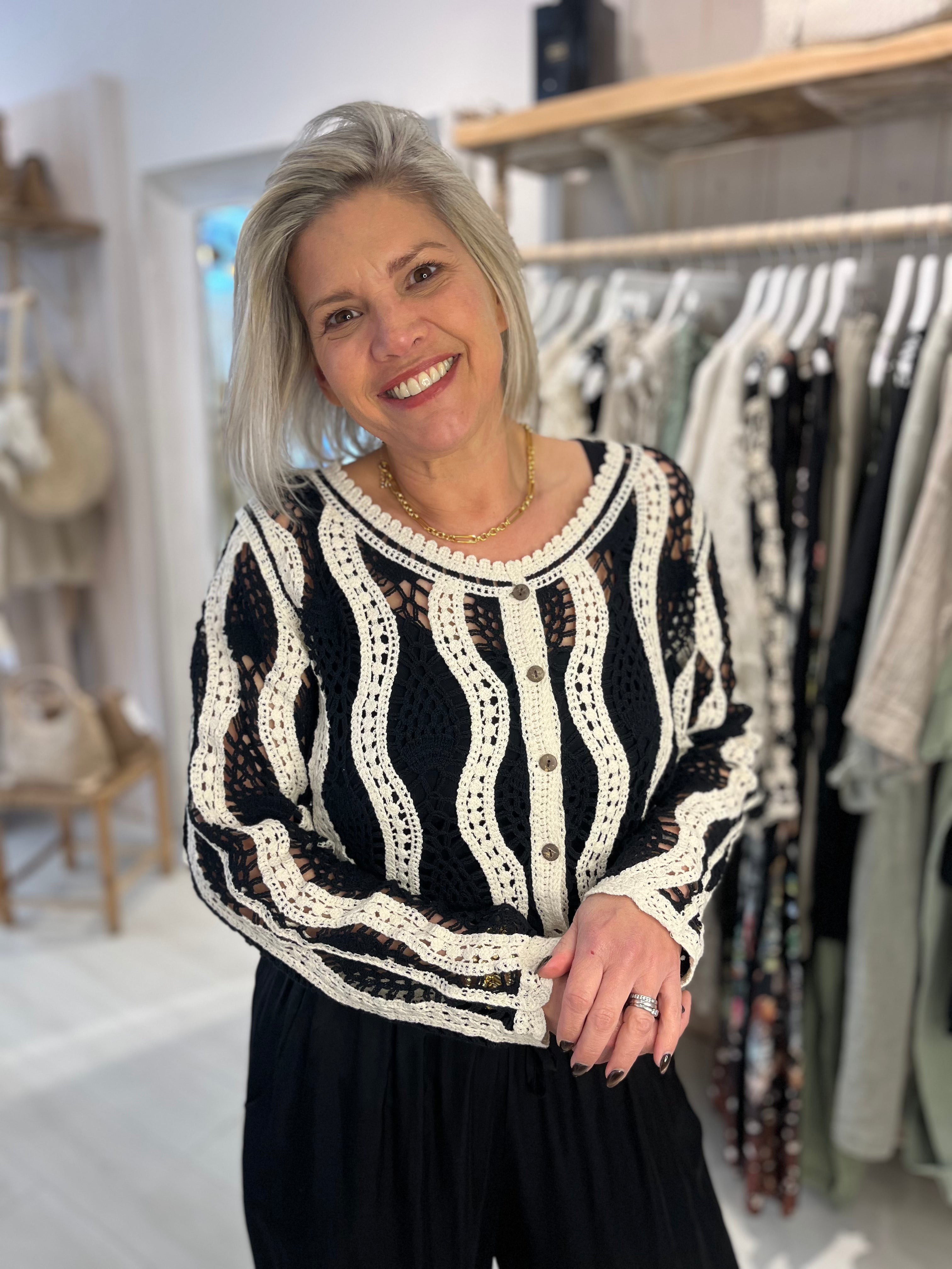 Eva Crochet Cardigan
