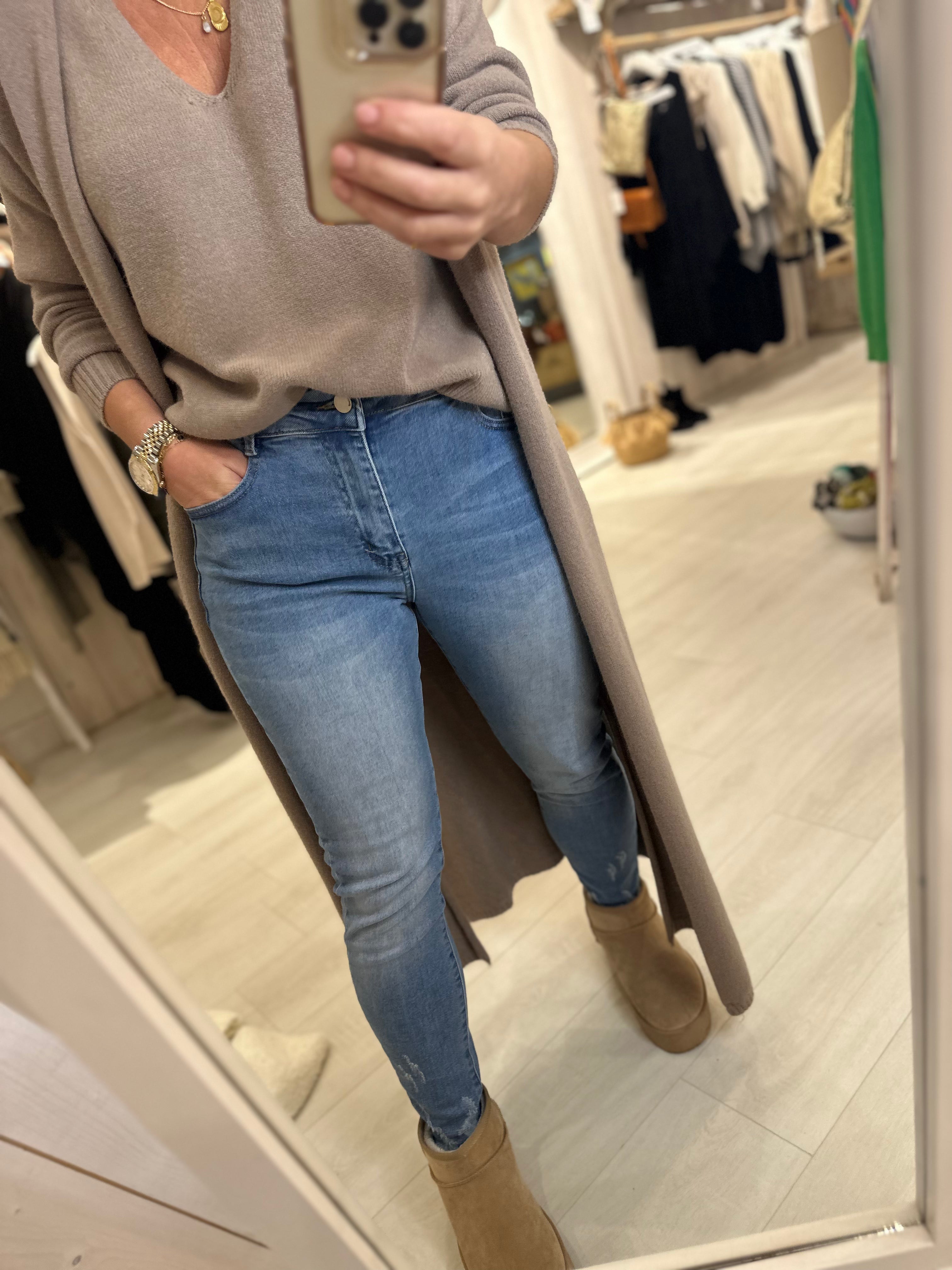 G-Smack Skinny Stretch Jeans Frayed Edge