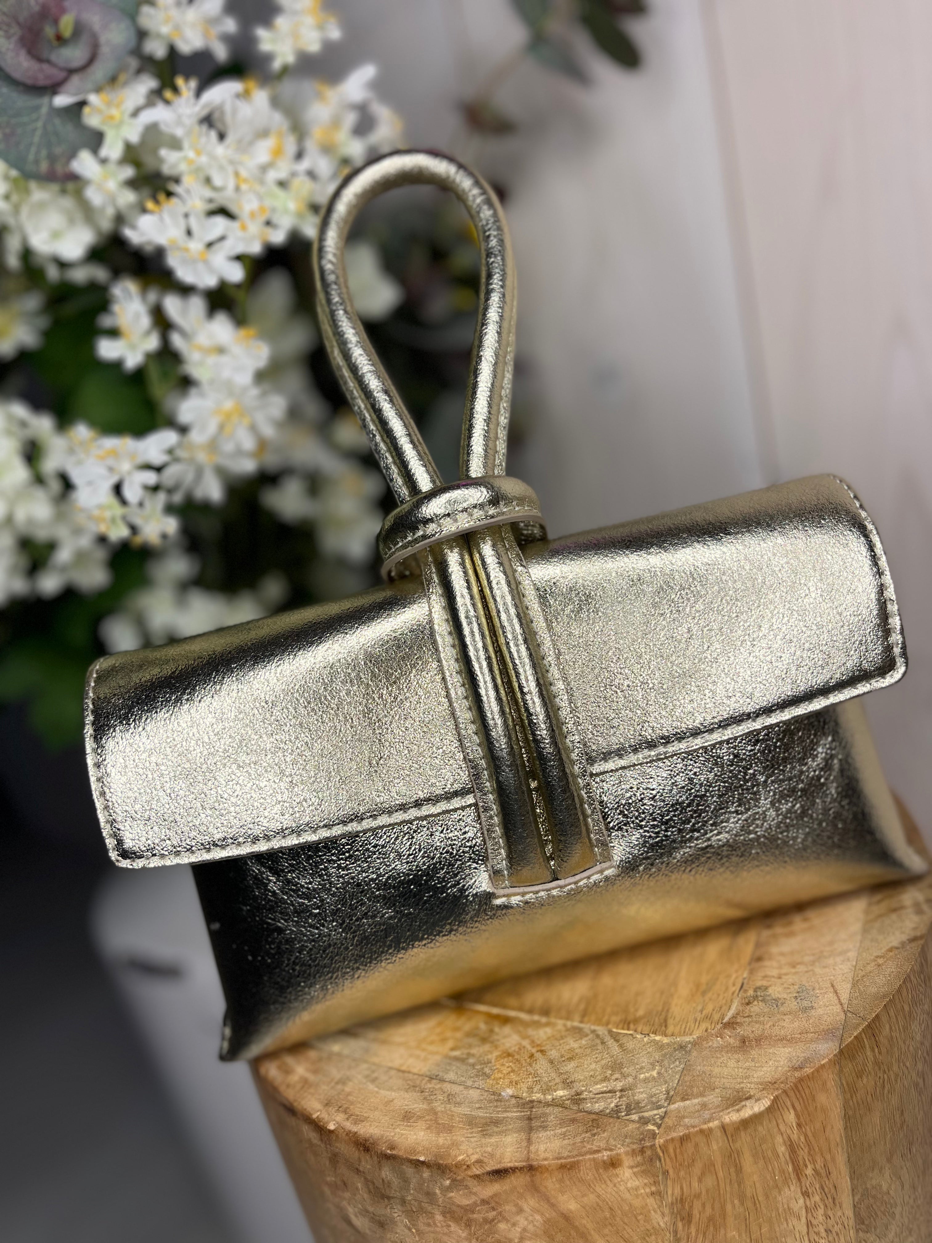 Lulu Loop Handle Leather Bag