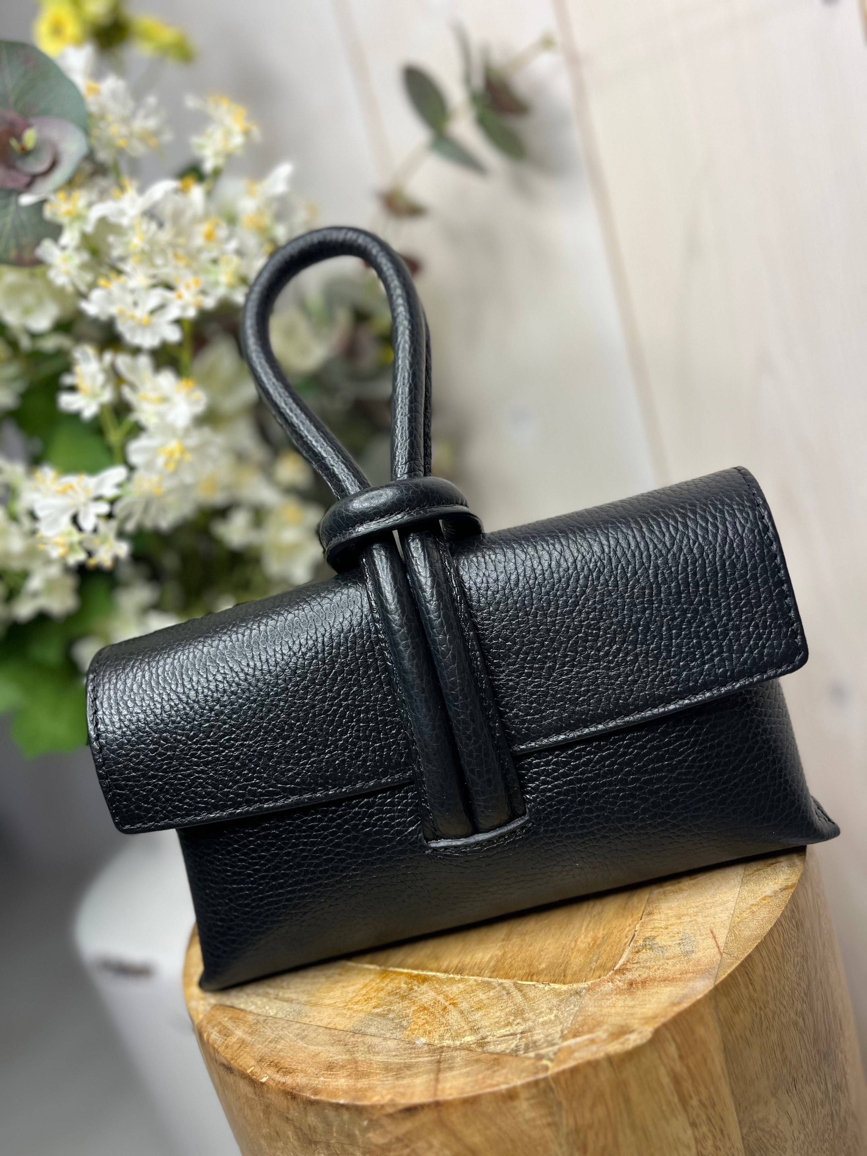 Lulu Loop Handle Leather Bag