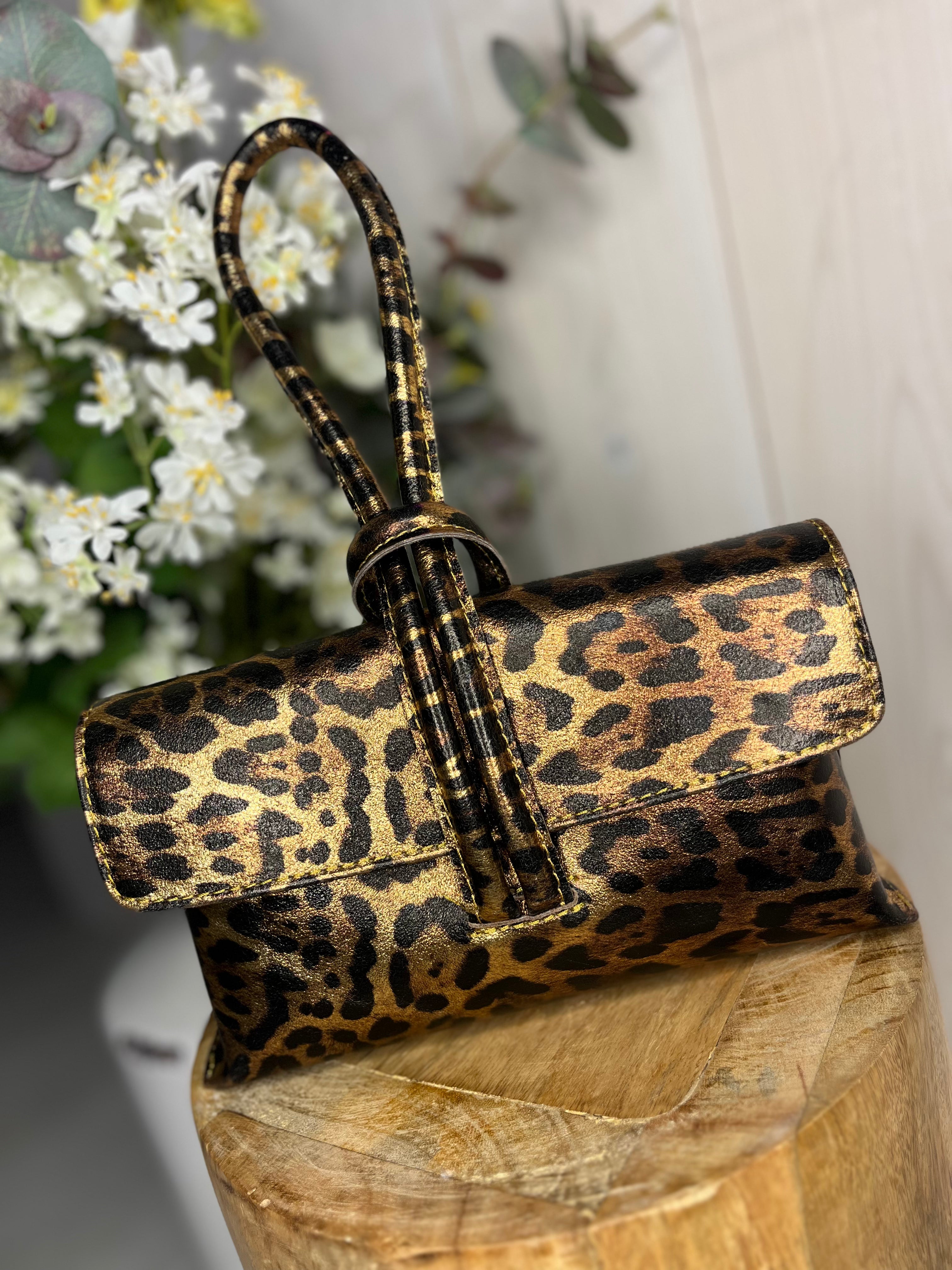 Lulu Loop Handle Leather Bag