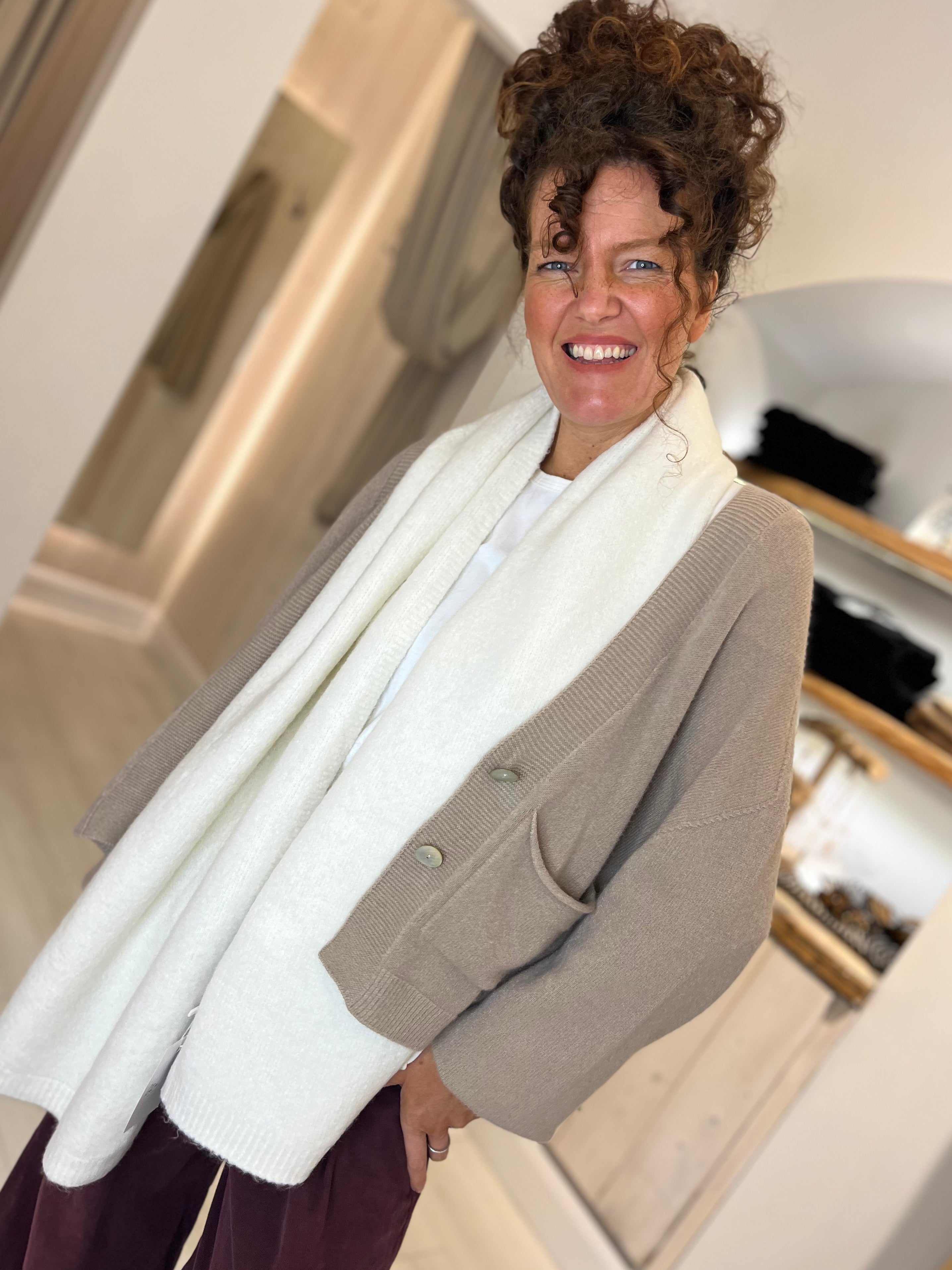 Luxe Button Up Pocketed Cardigan