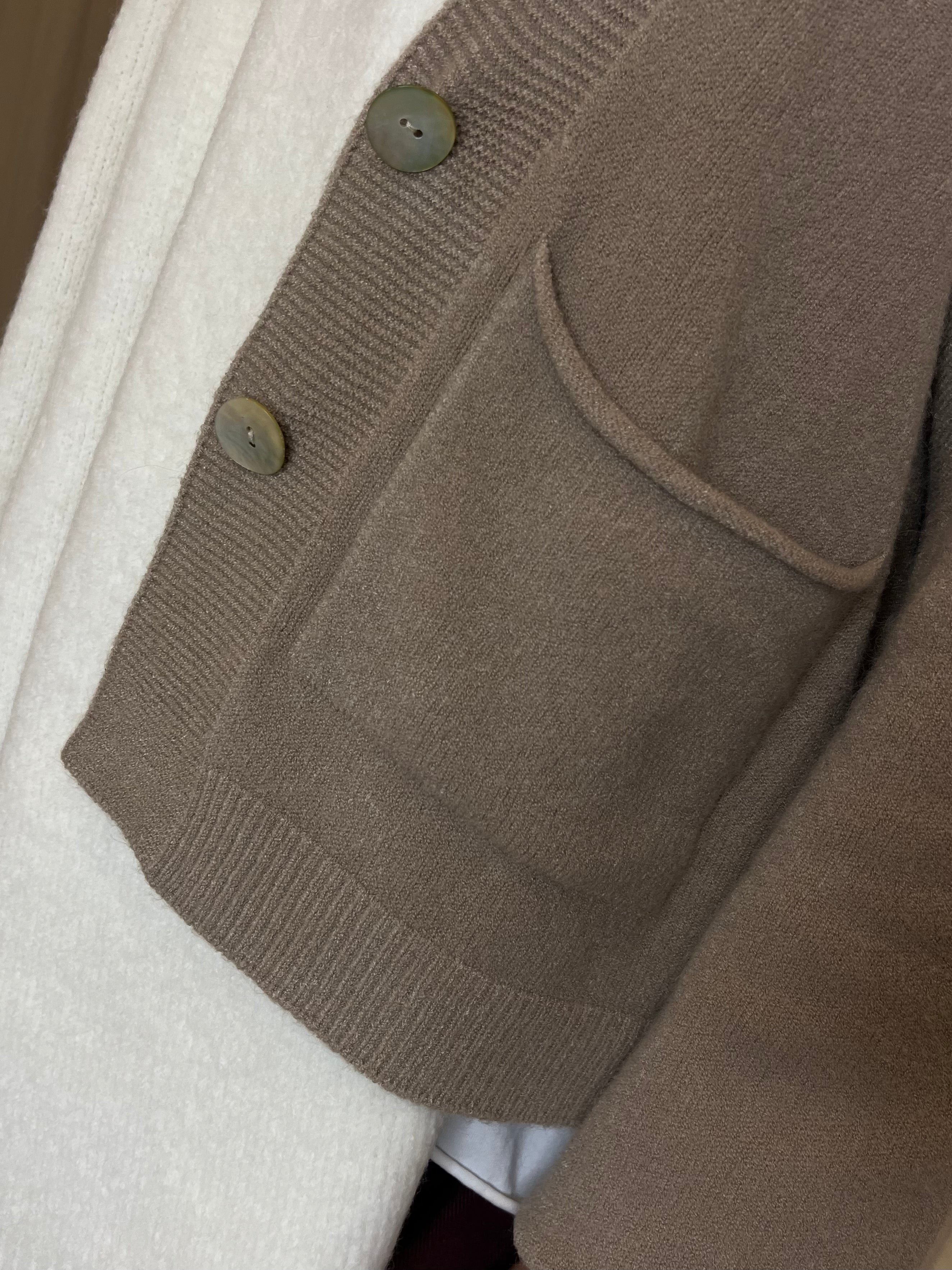 Luxe Button Up Pocketed Cardigan