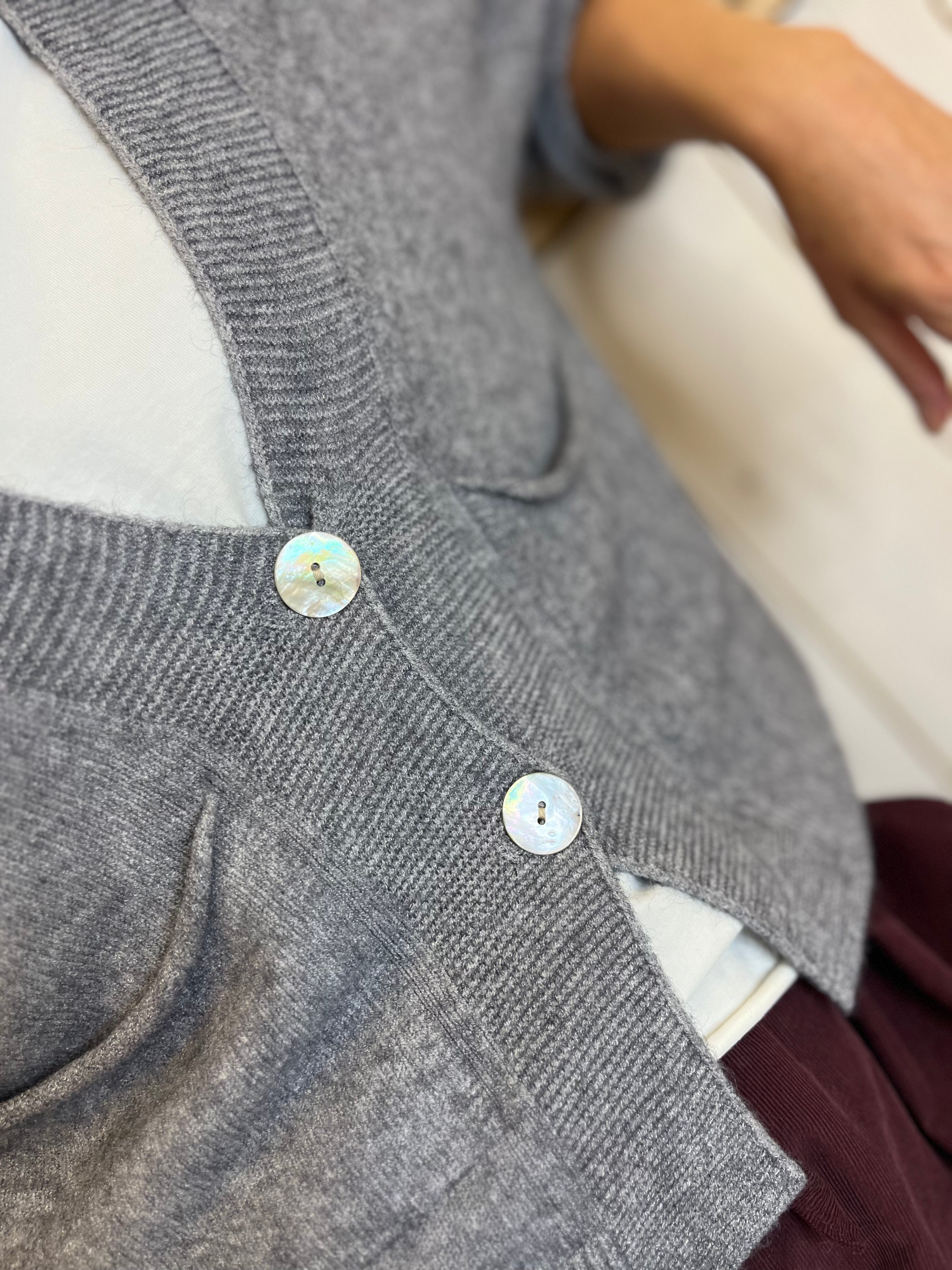 Luxe Button Up Pocketed Cardigan