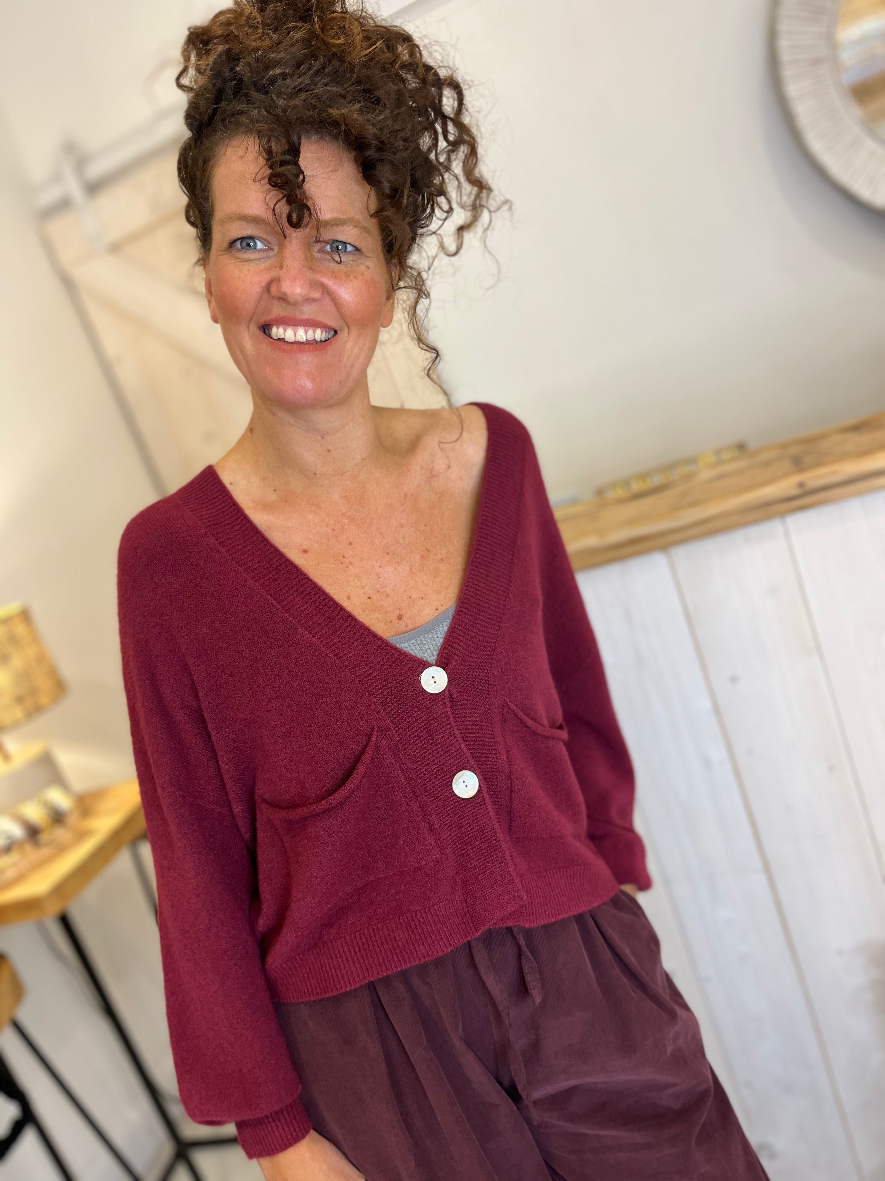 Luxe Button Up Pocketed Cardigan