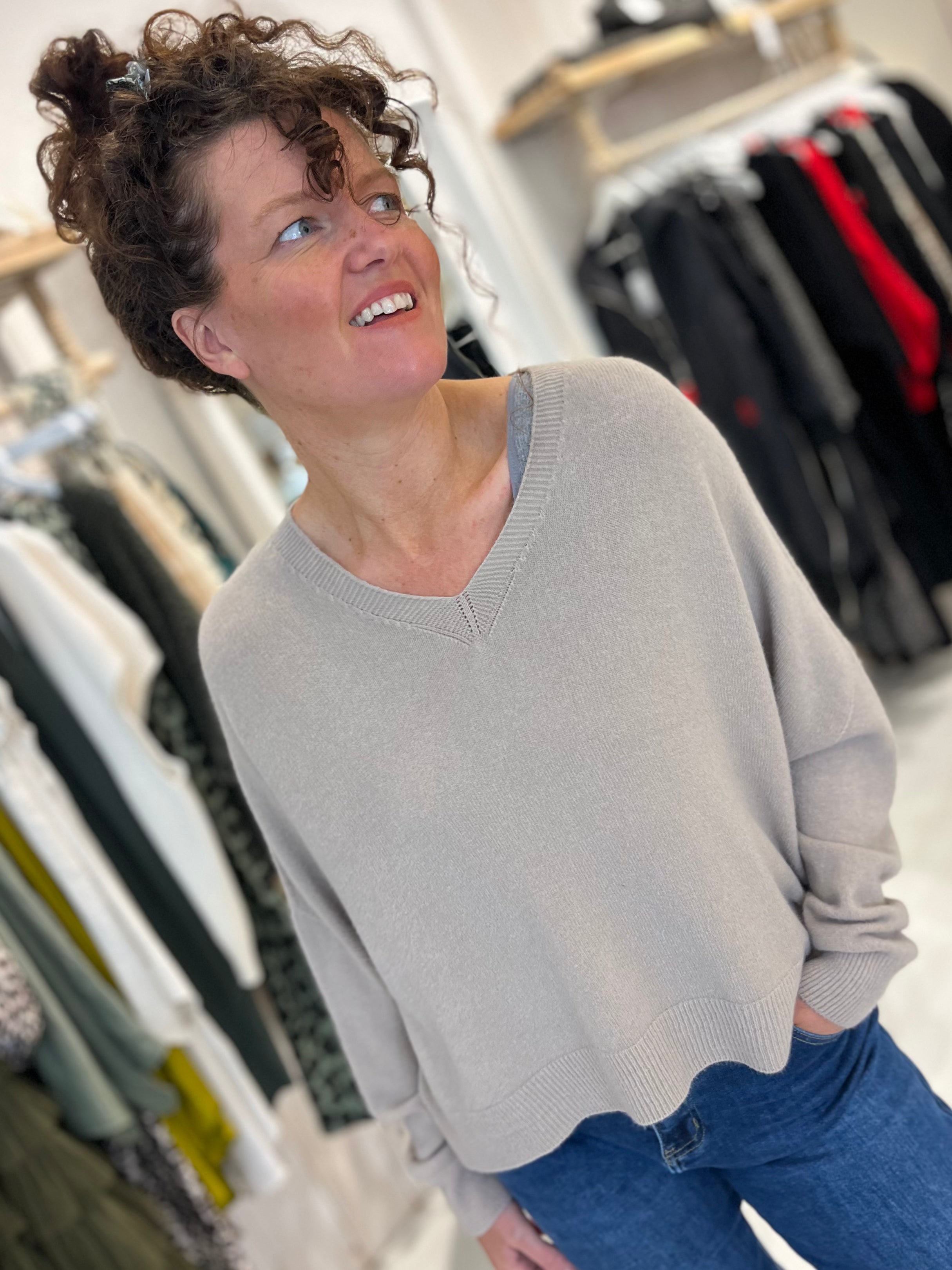 Luxe V-neck Knit