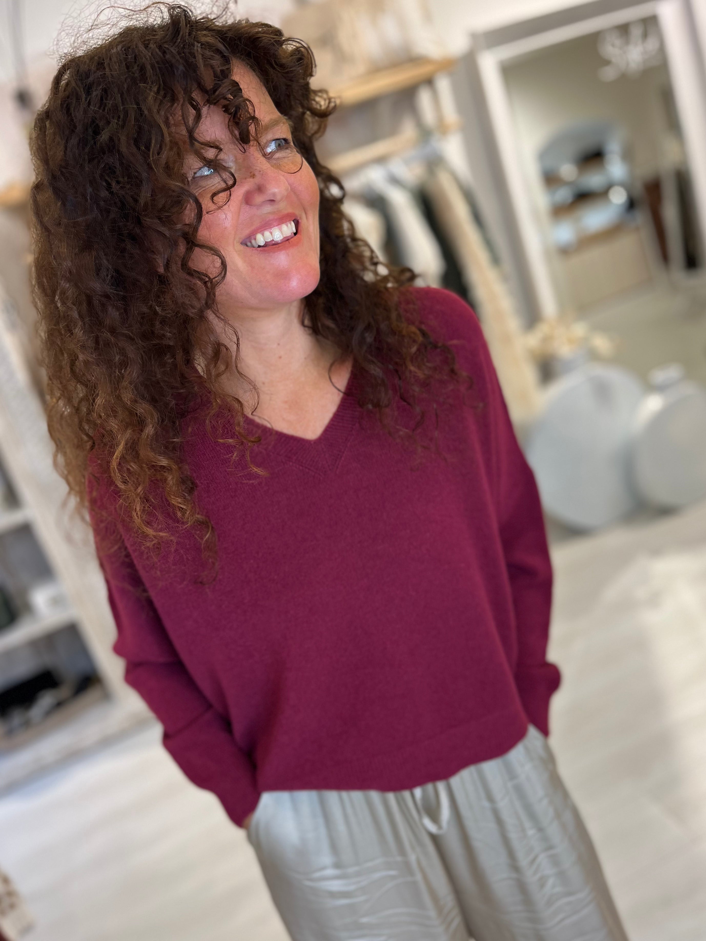 Luxe V-neck Knit