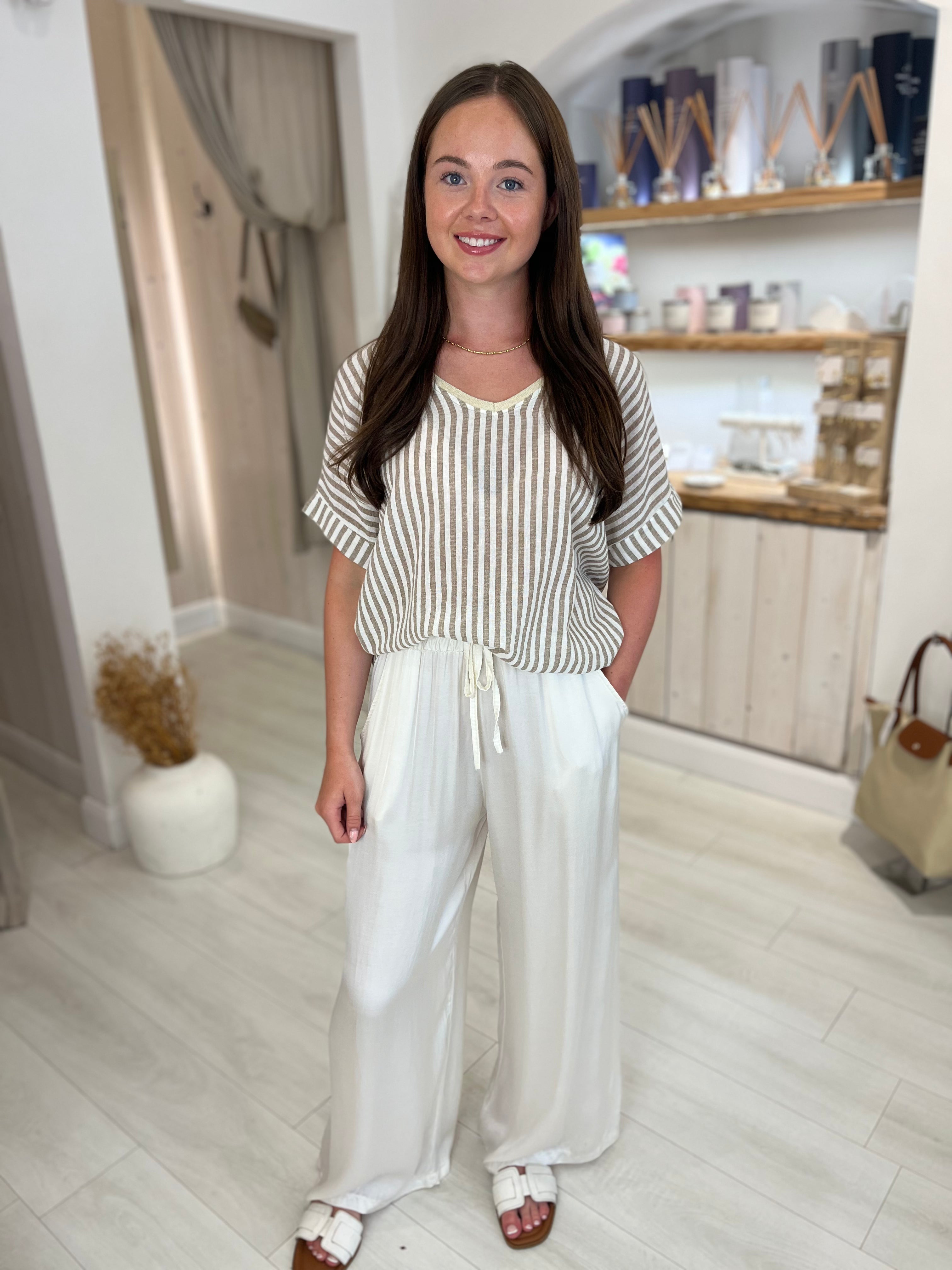 Ivy Satin Wide Leg Trouser
