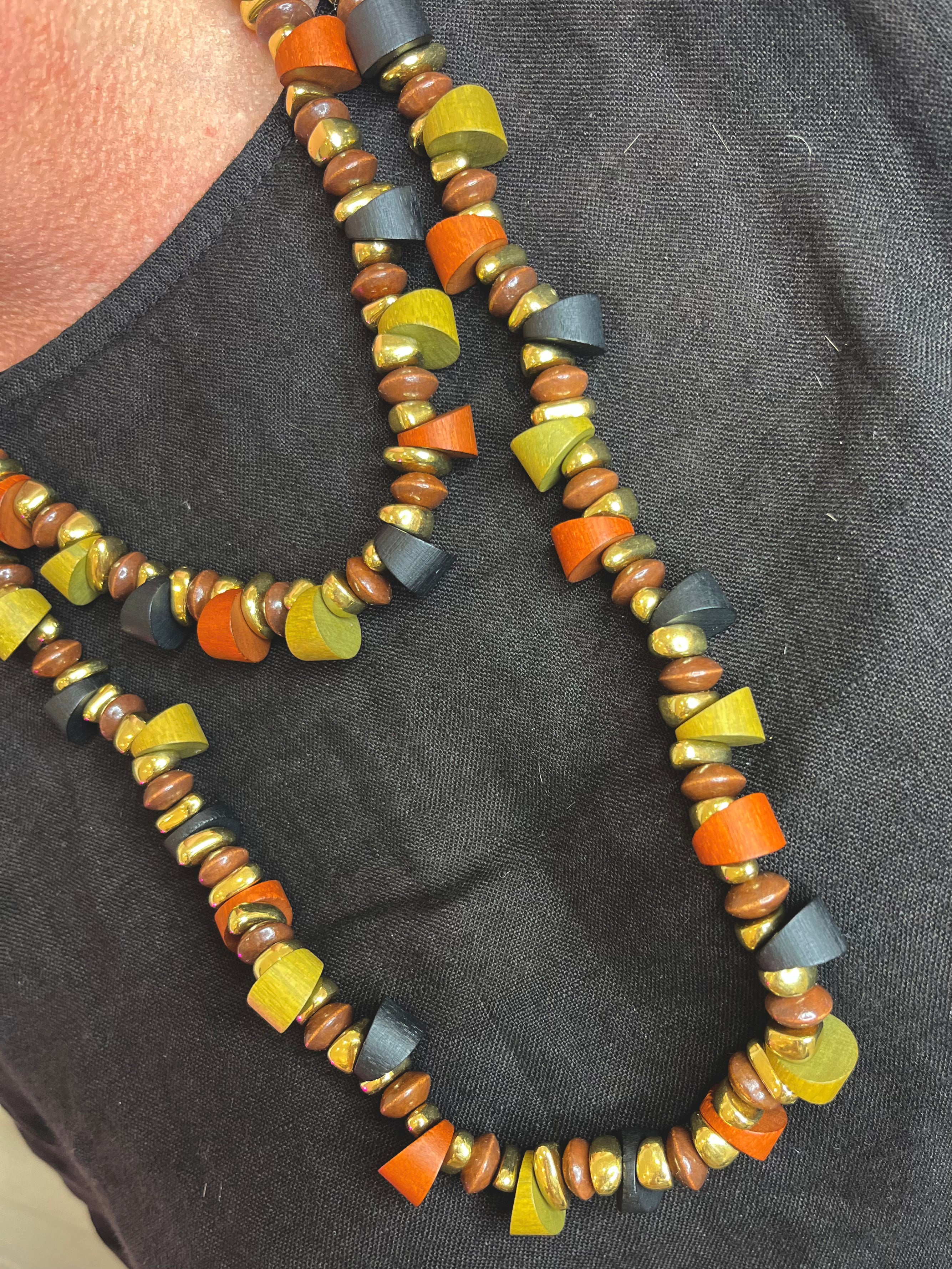 Zuri Wooden Necklace Set