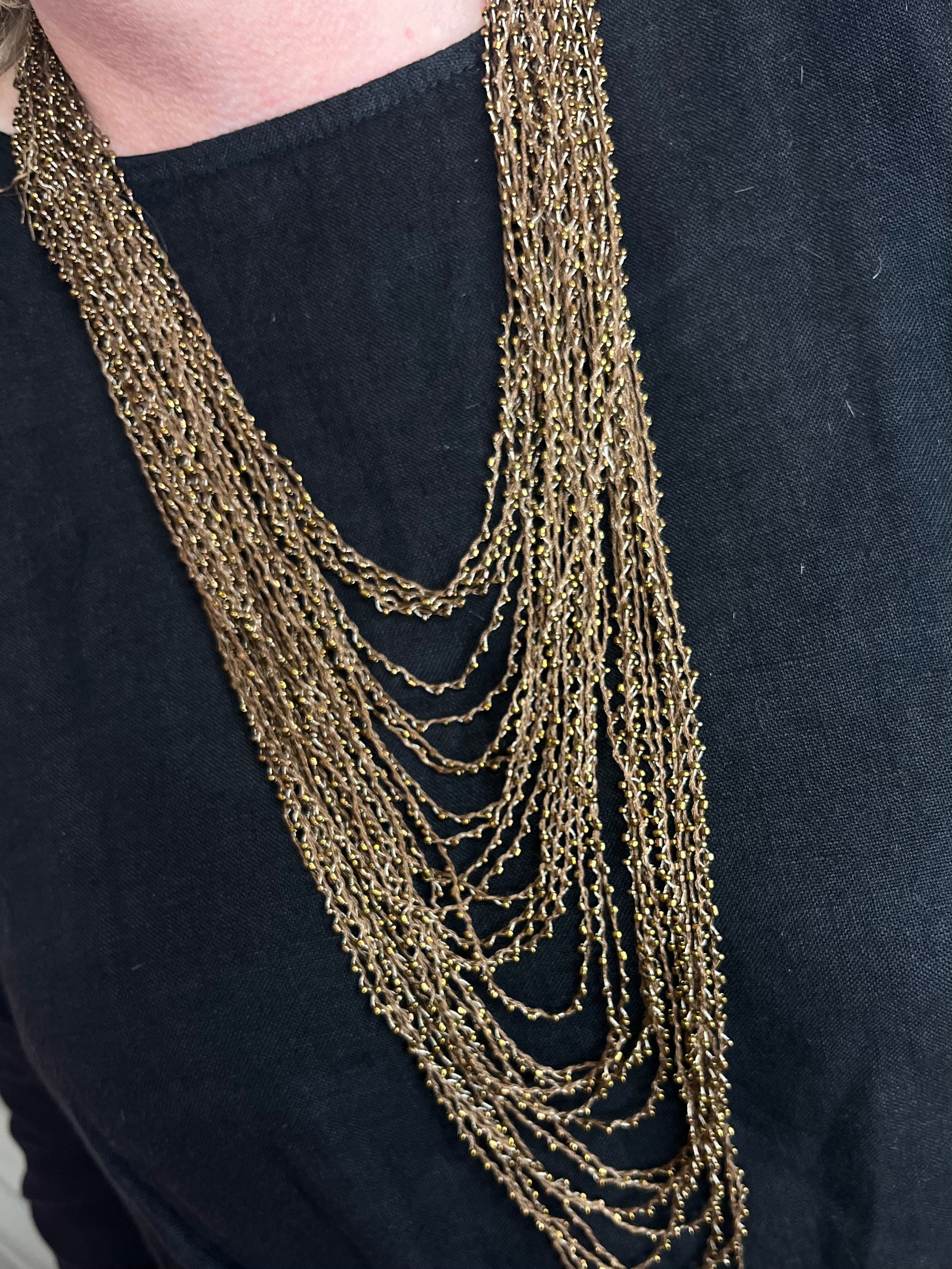 Asha Beaded Thread Necklace