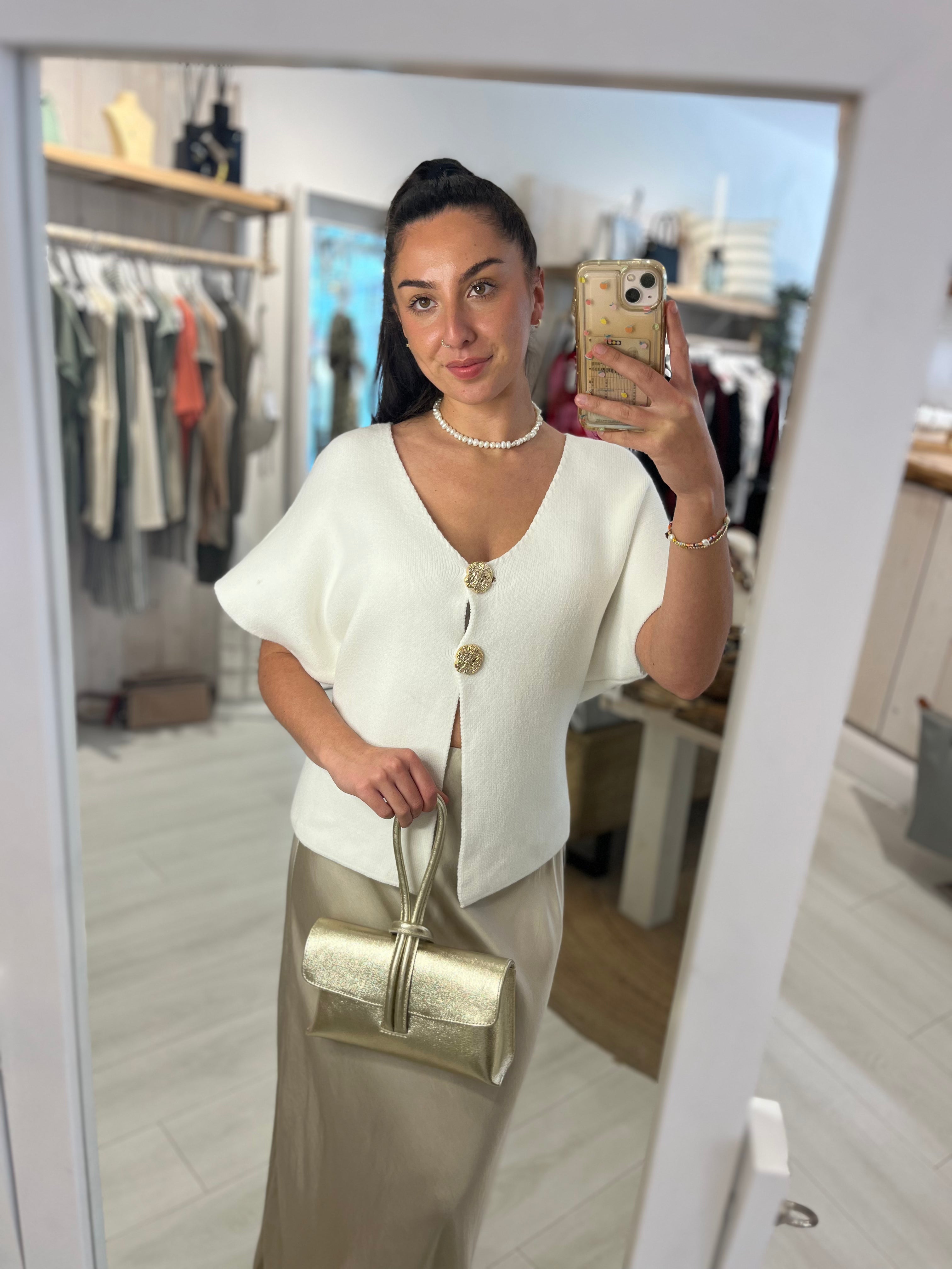 Lulu Loop Handle Leather Bag