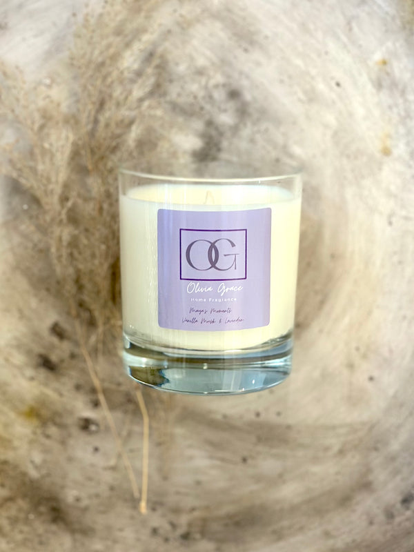 Olivia Grace Scented Candle Vanilla Musk & Lavender