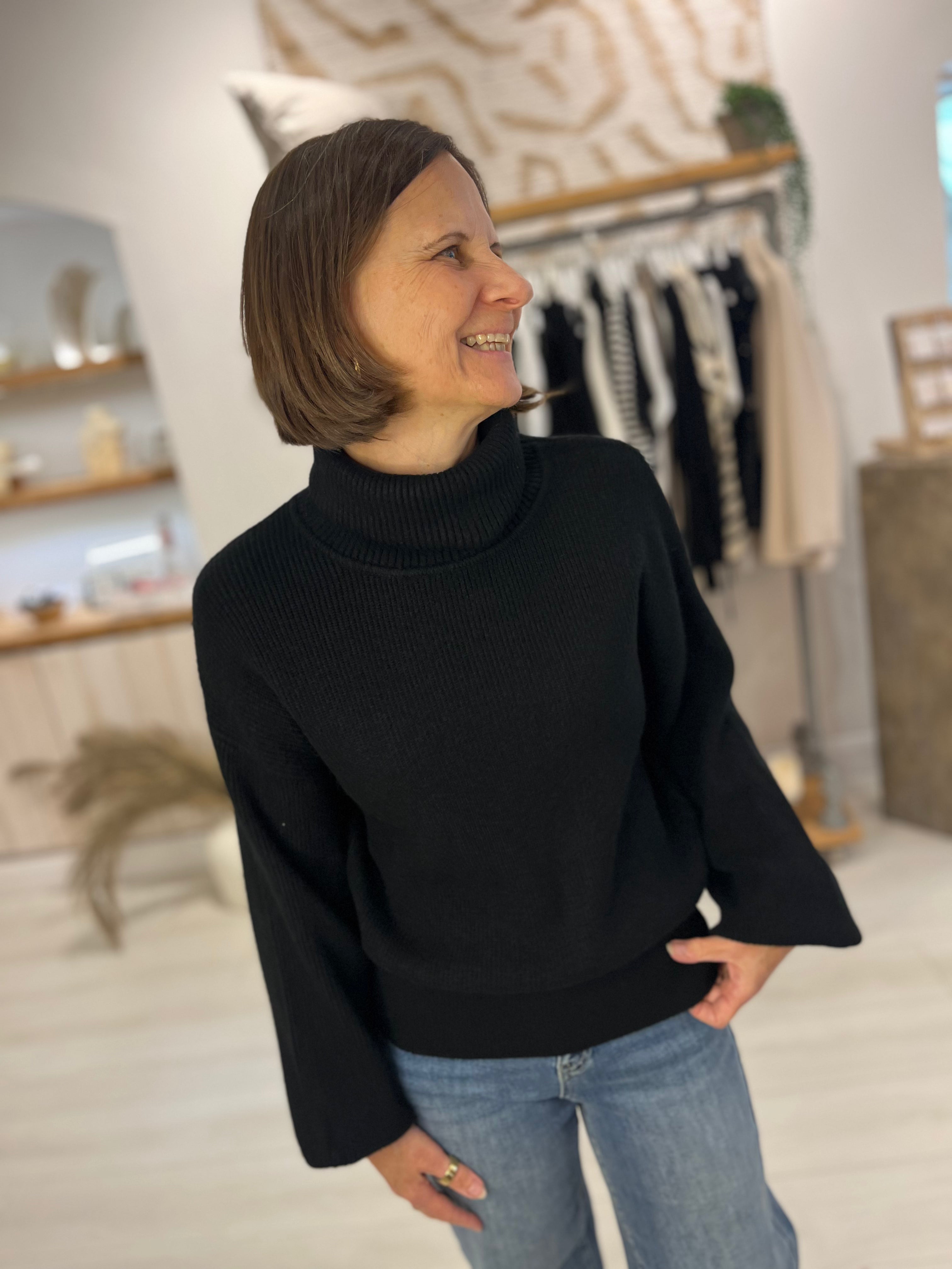 Maeve Roll Neck Knit