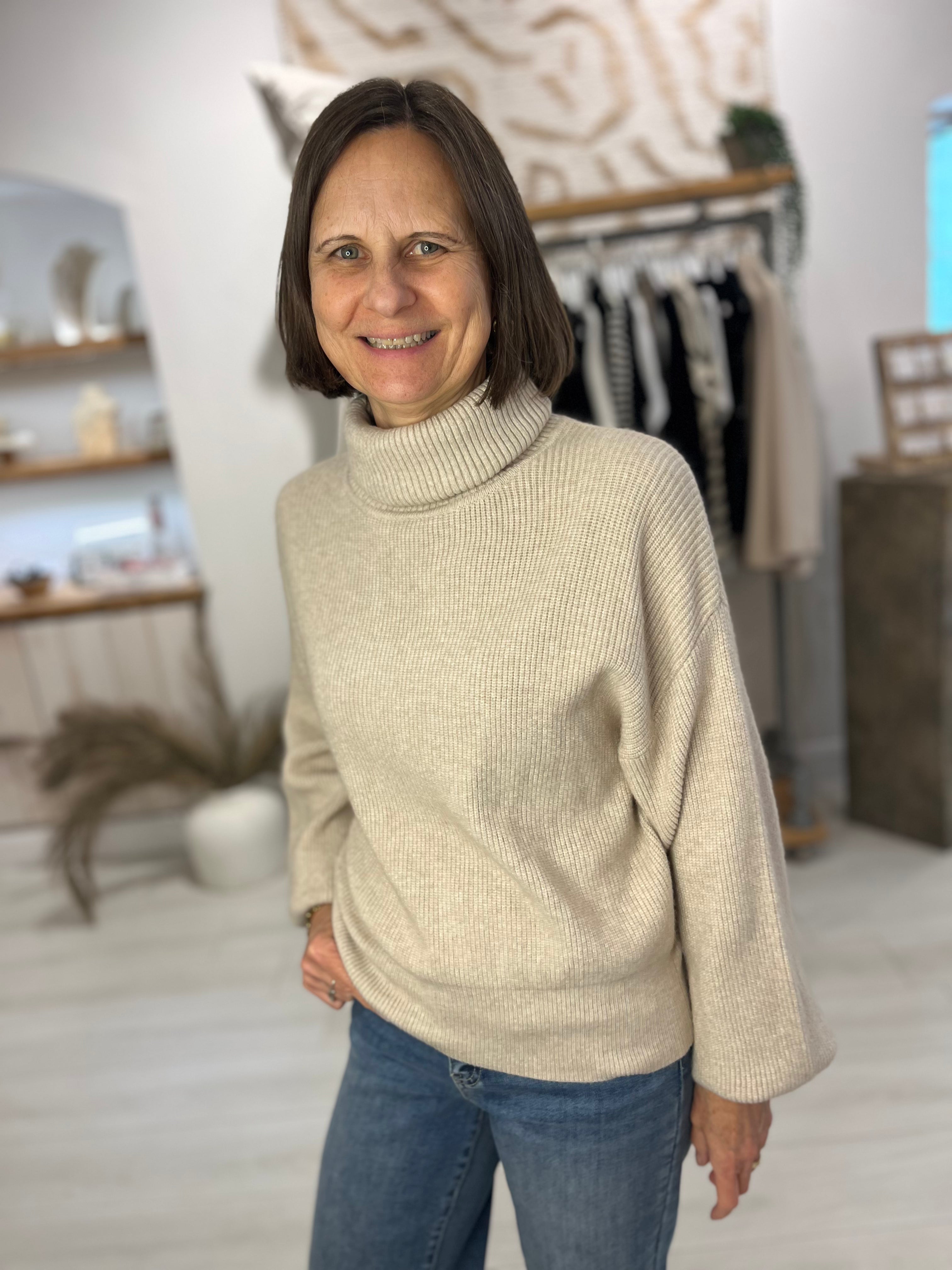 Maeve Roll Neck Knit