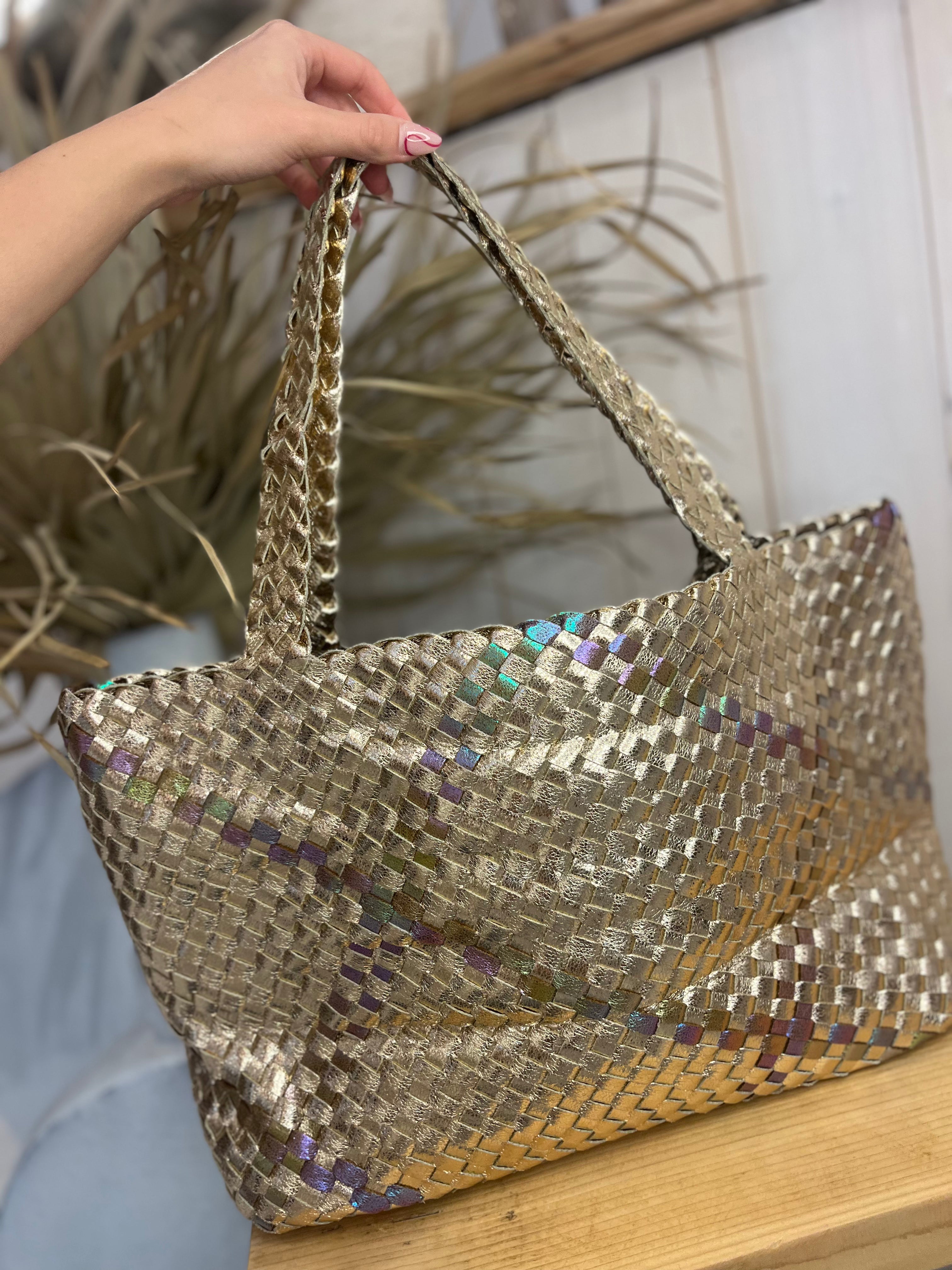 Coachella Cross Woven Tote Bag