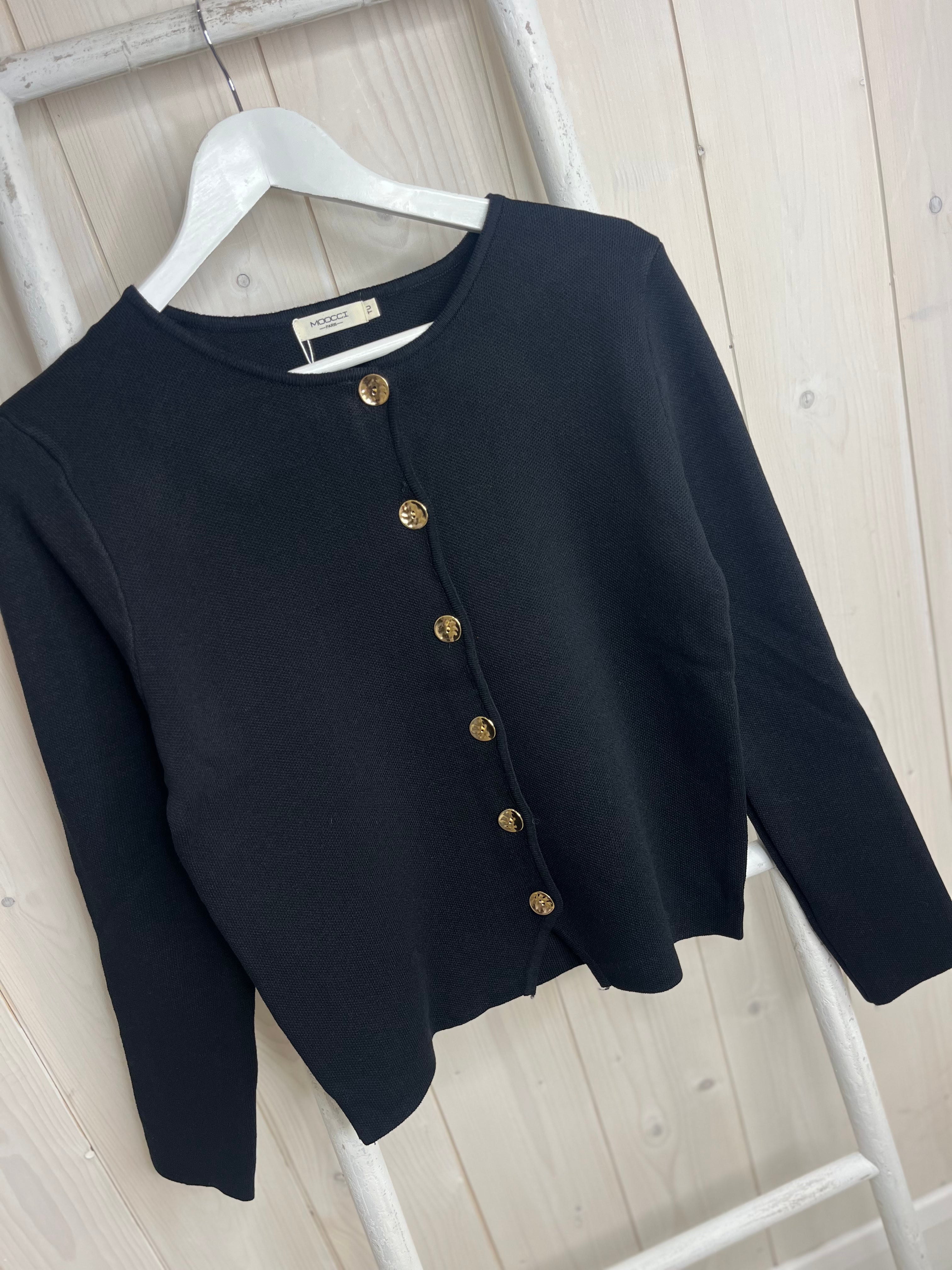 Tate Gold Button Cardigan