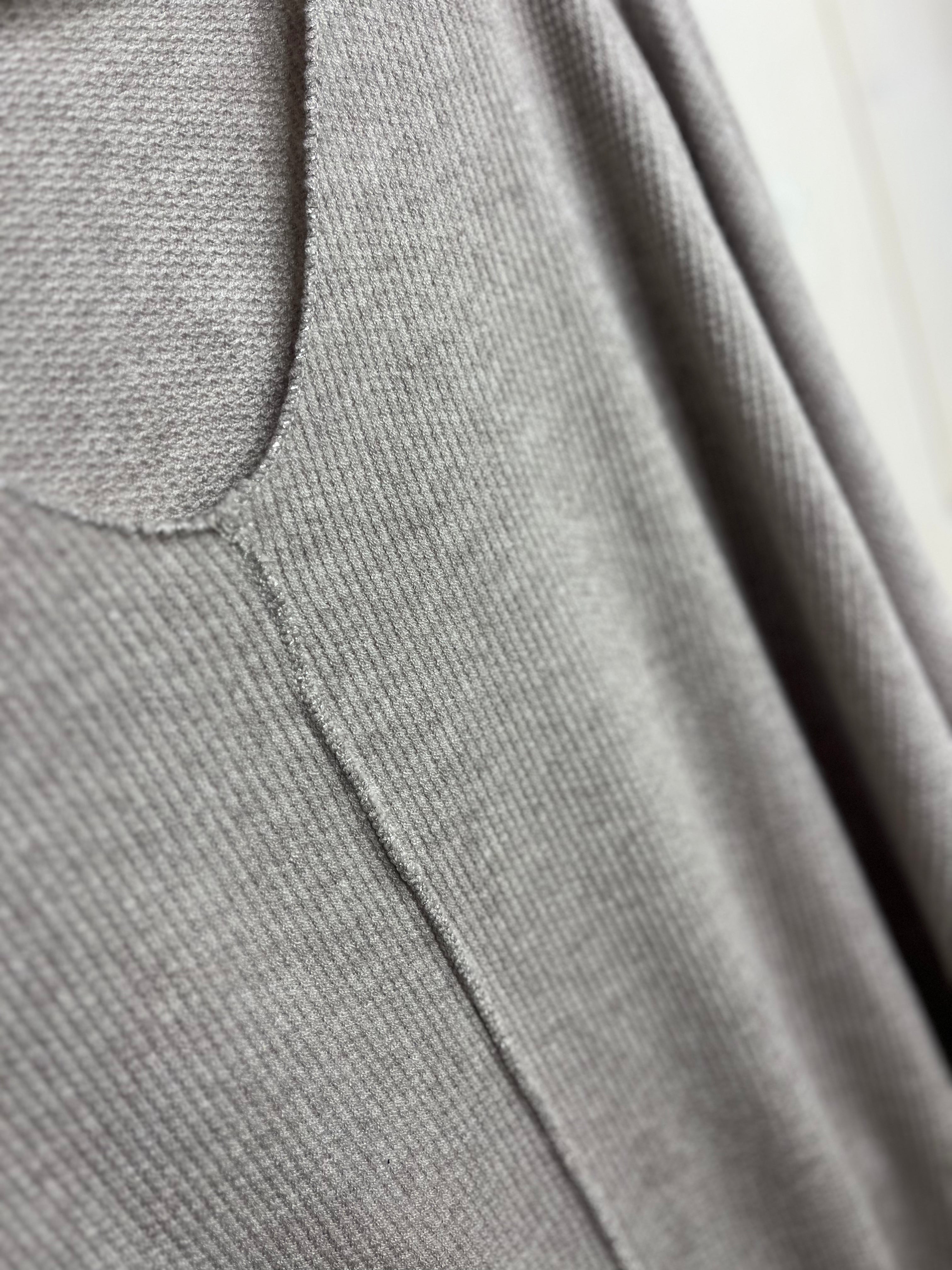 Saskia Silver Fleck Hem Knit