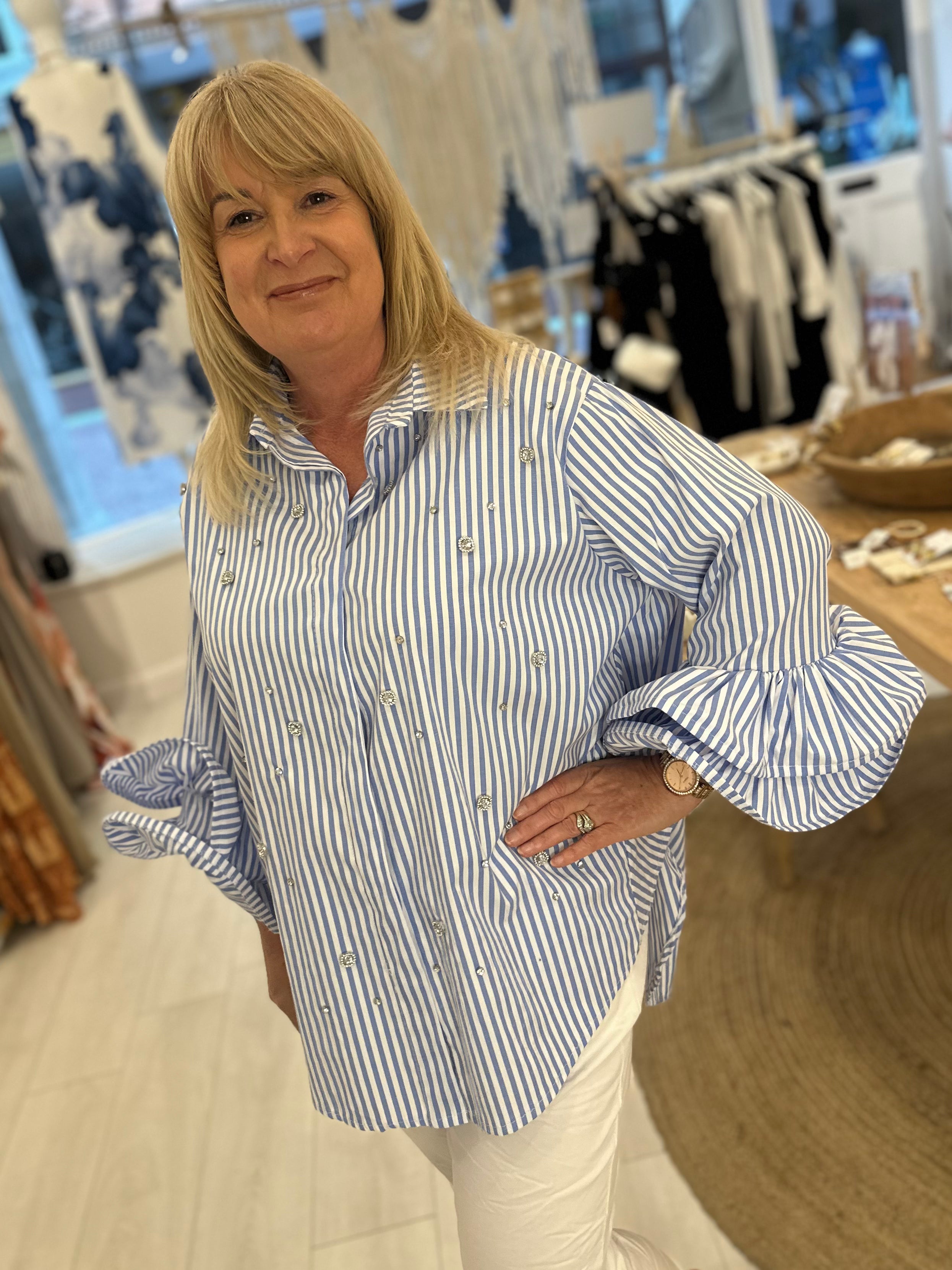 Seraphina Frill Sleeve Shirt