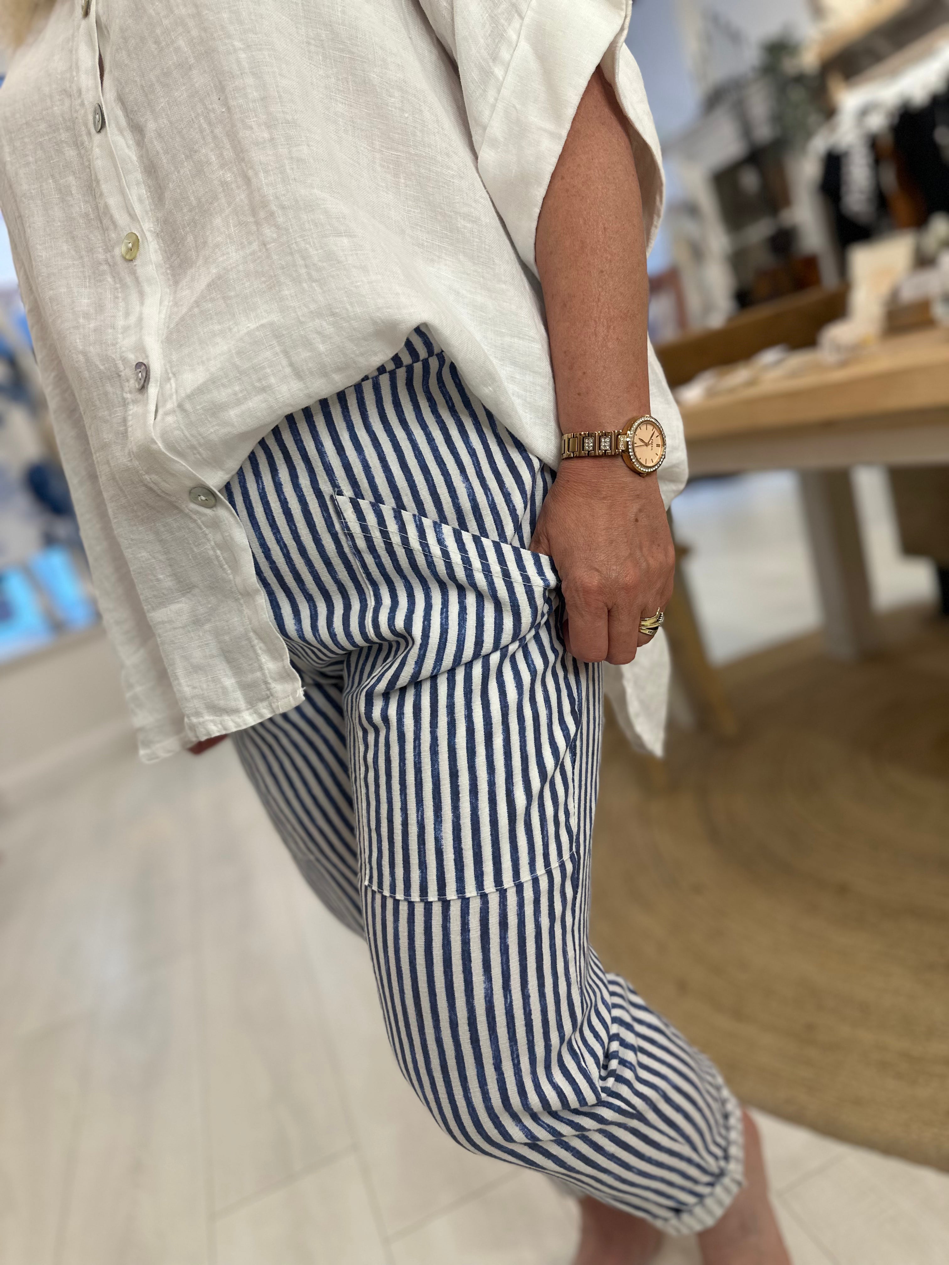Feya Striped Trousers