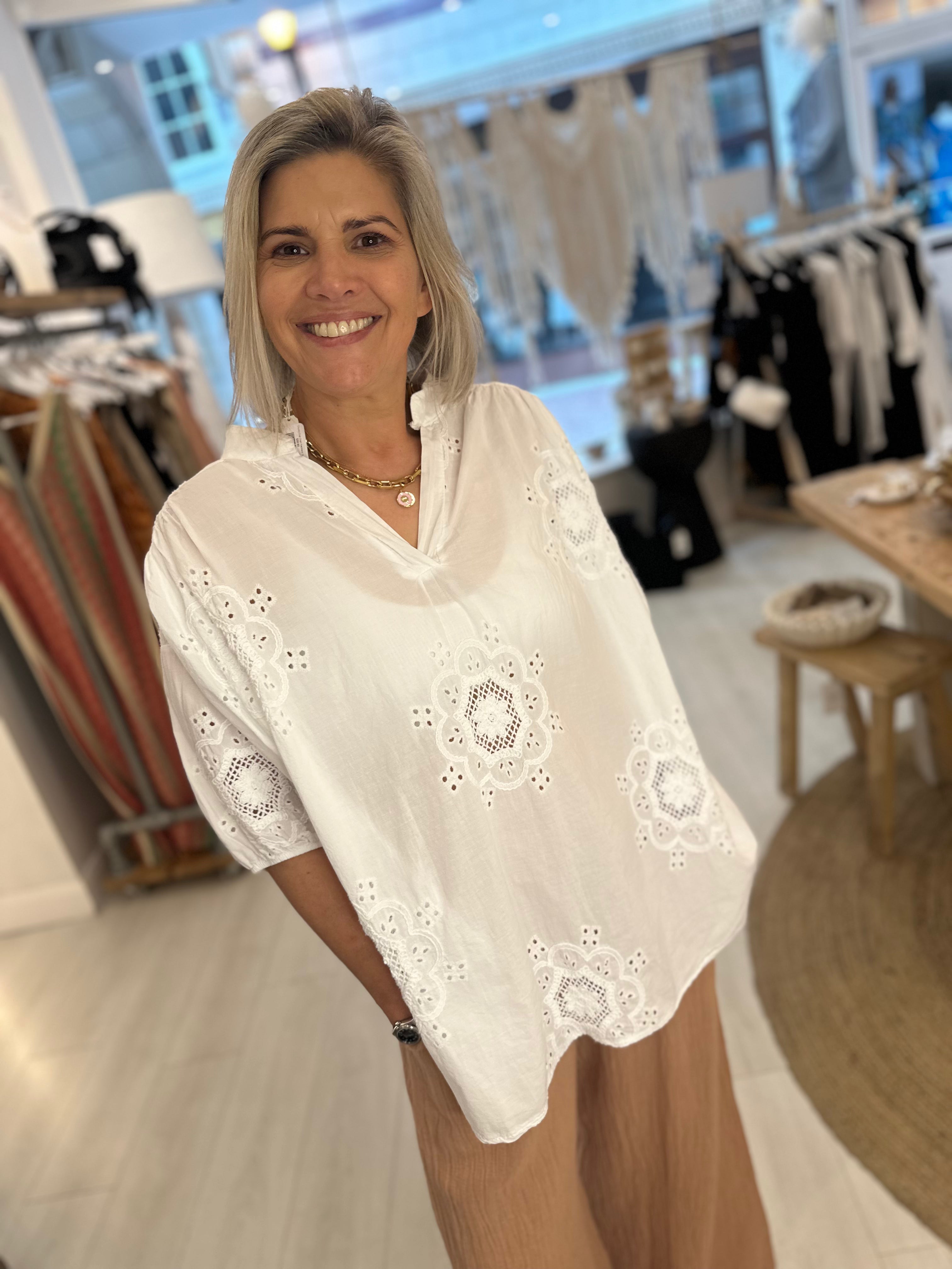 Agatha Cotton Blouse