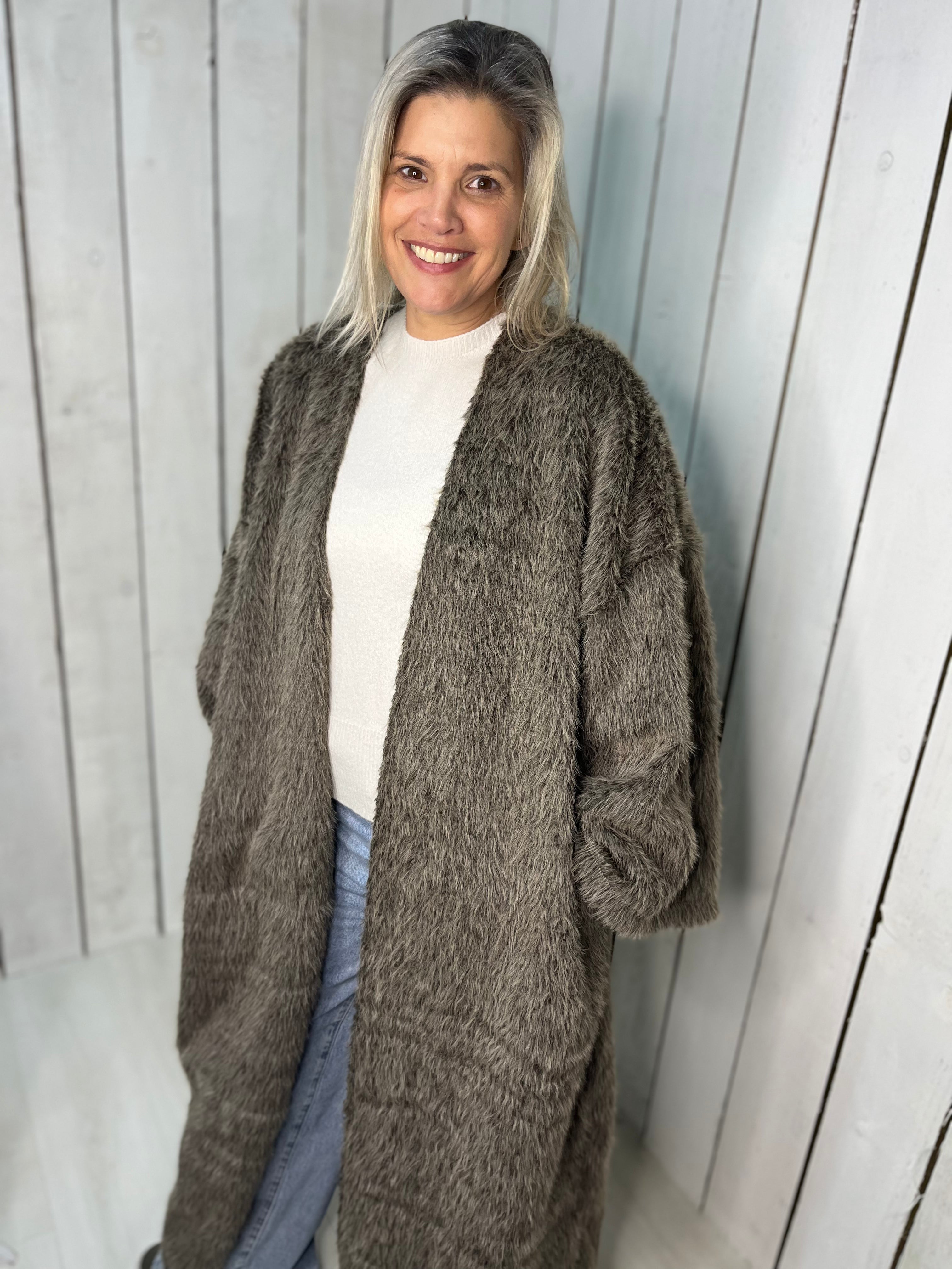 Phoebe Faux Fur Cardigan