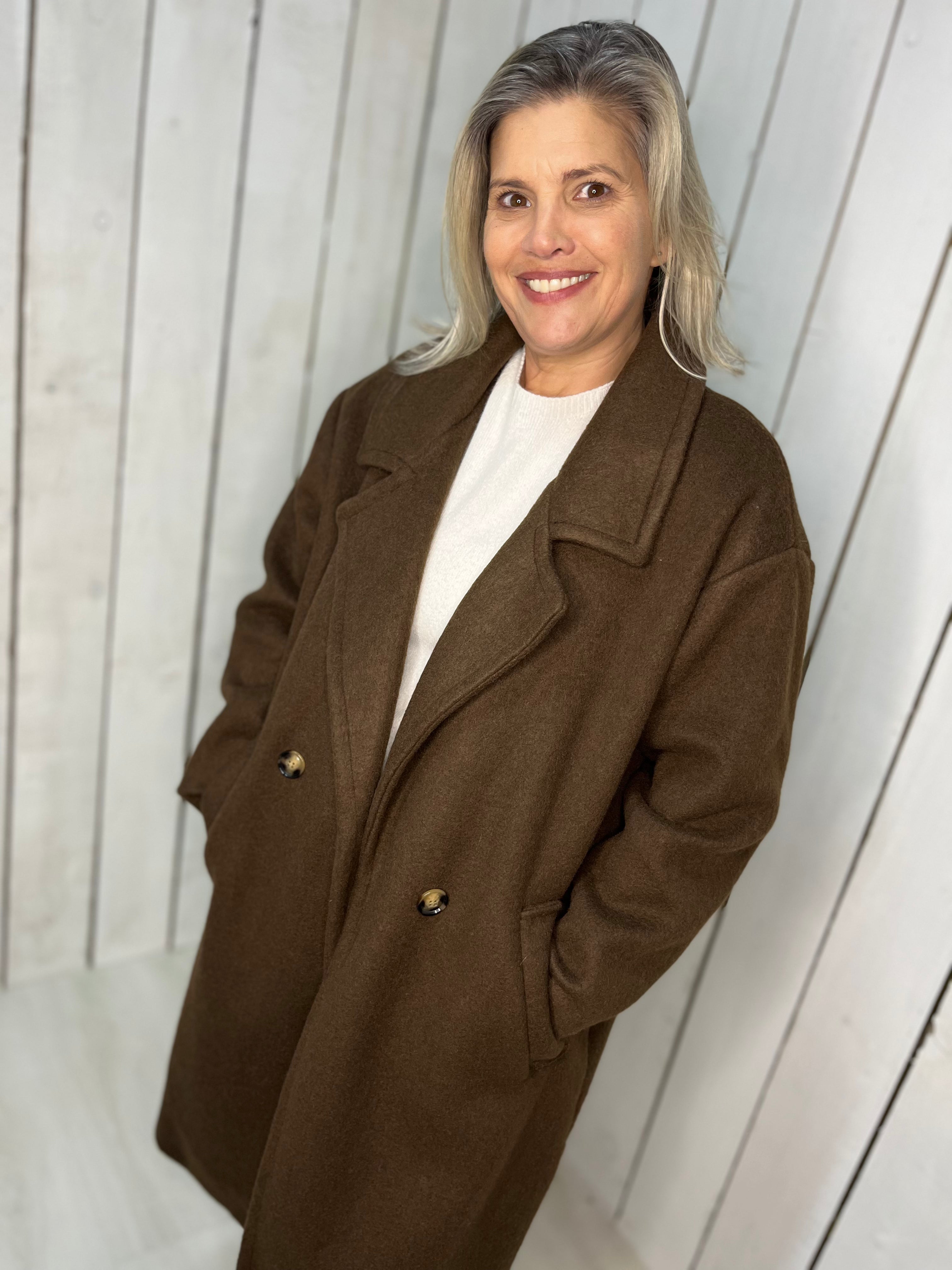 Heidi Double Breasted `Overcoat