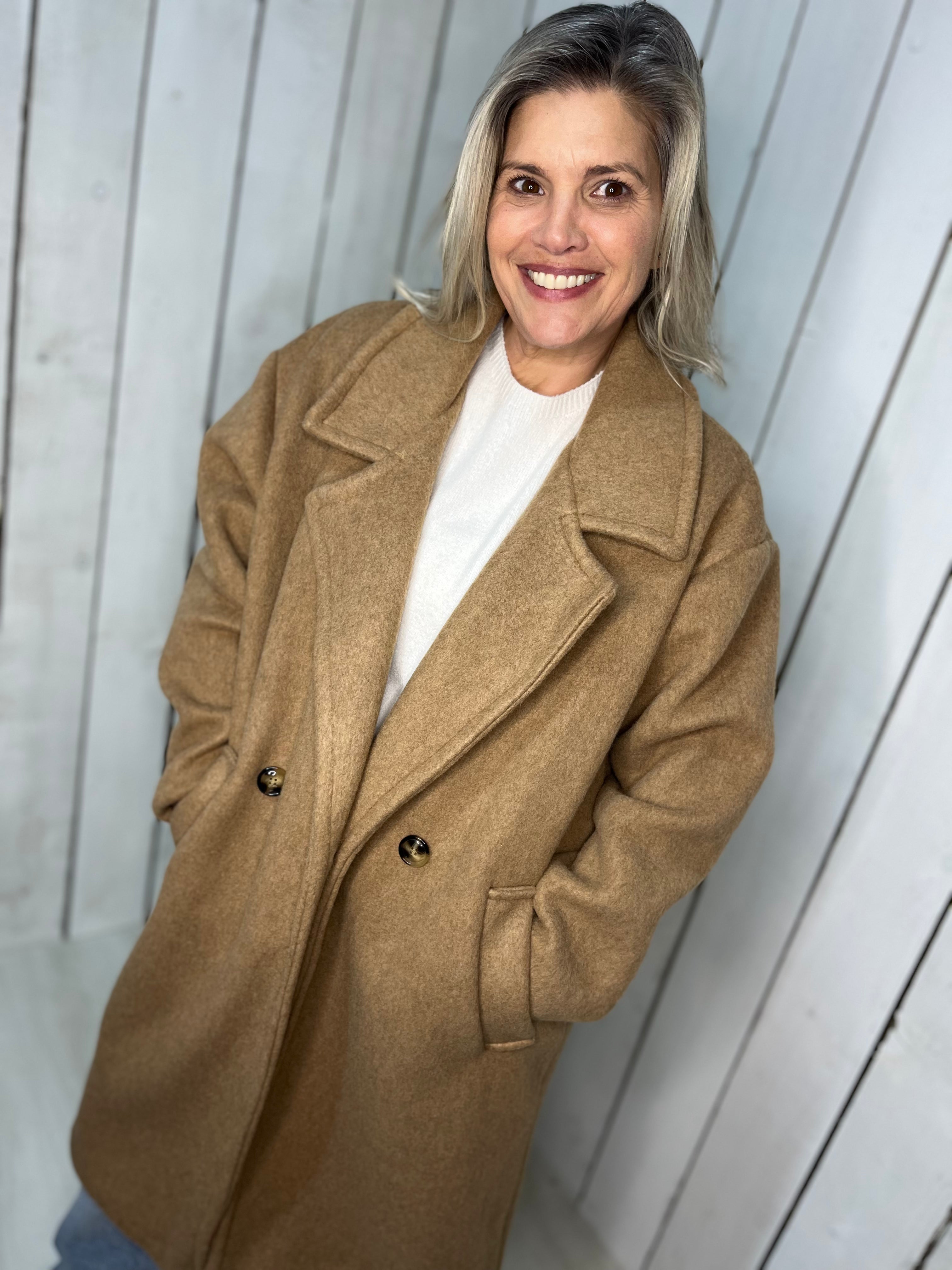 Heidi Double Breasted `Overcoat