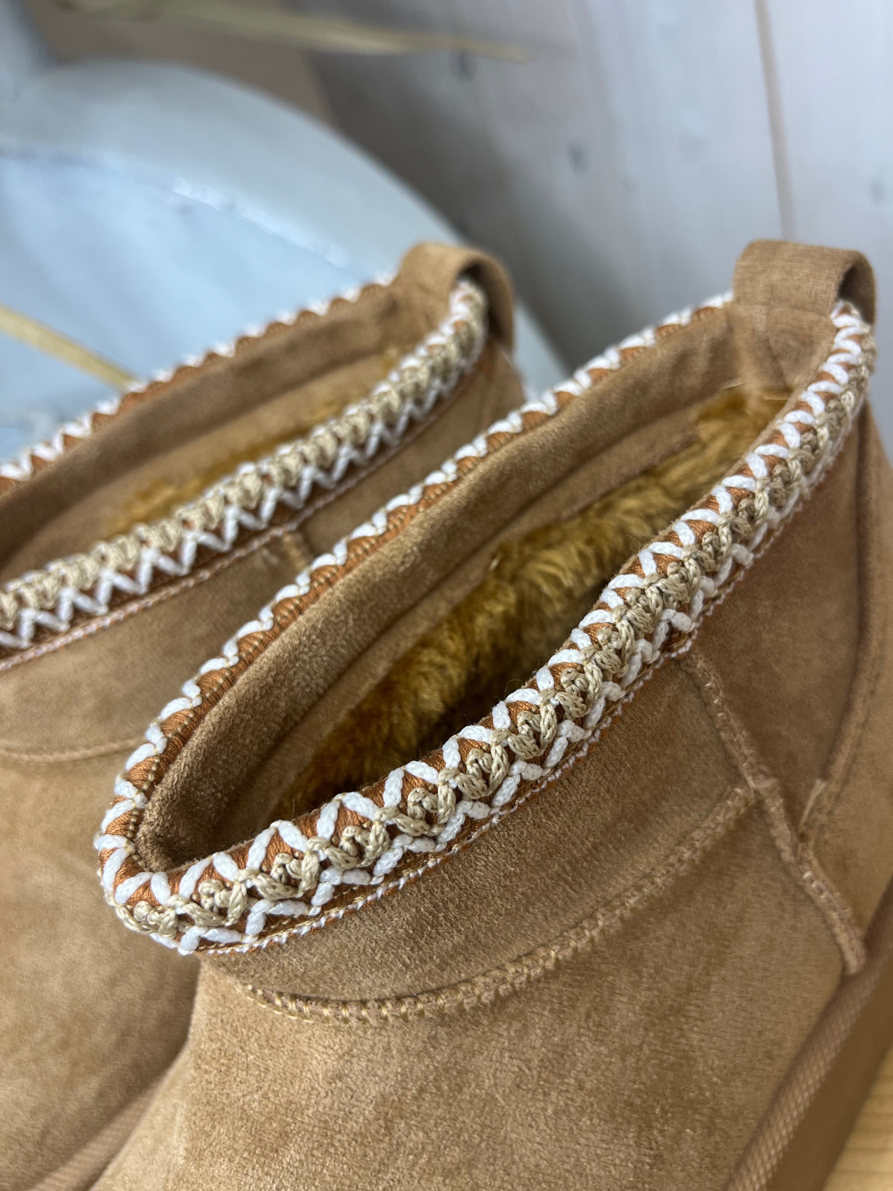 Stitched Ankle Platform Boot