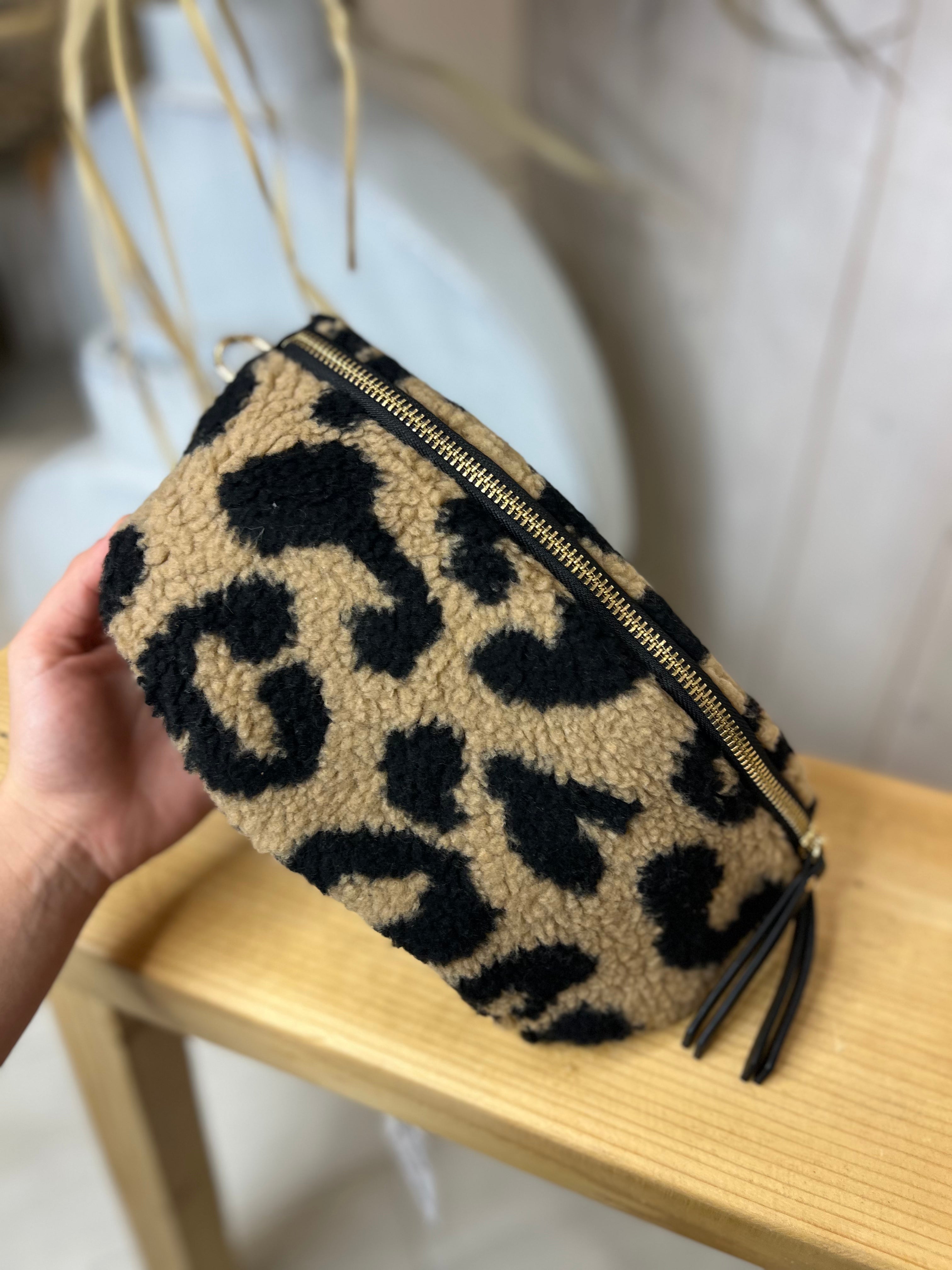 Teddy Leopard Bum Bag Small