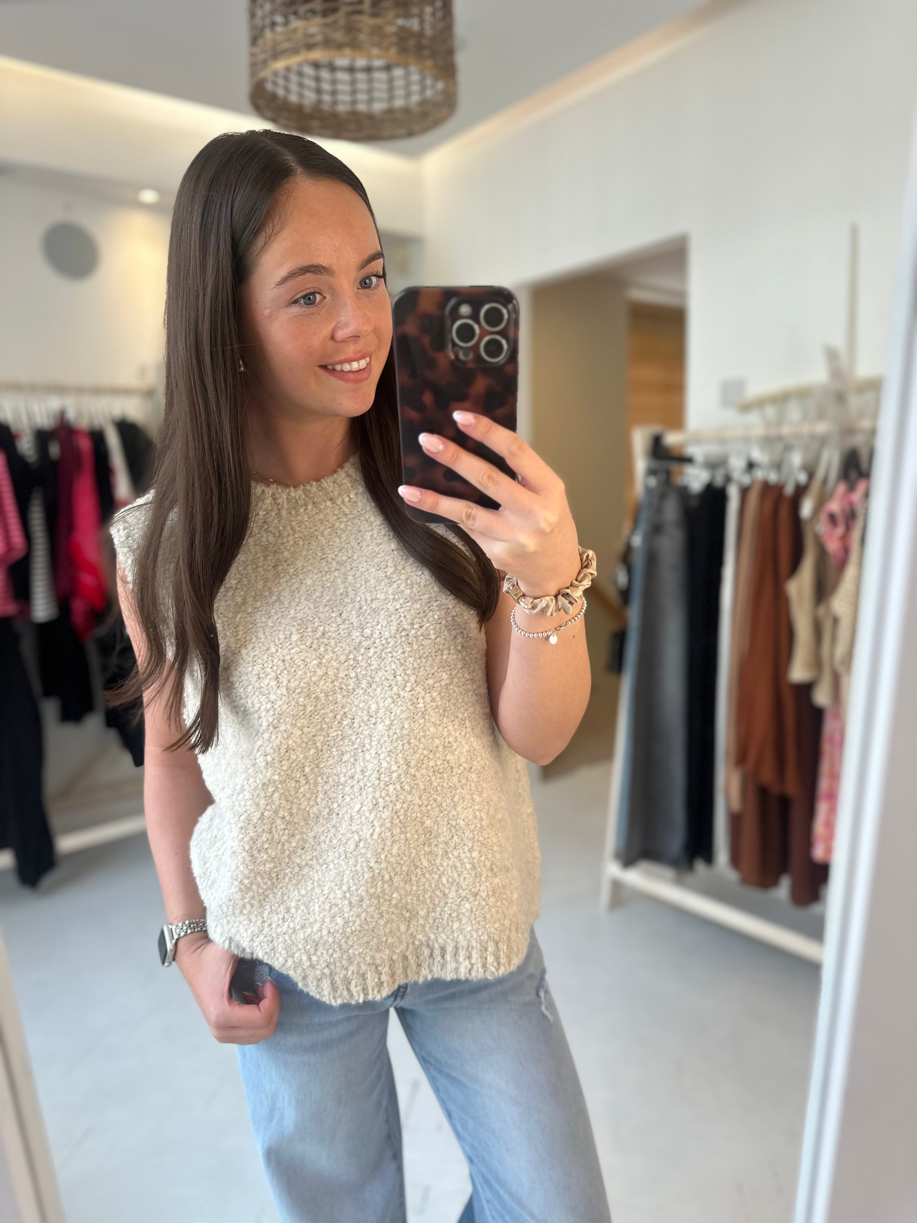 Gracie Fluffy Knit Tank