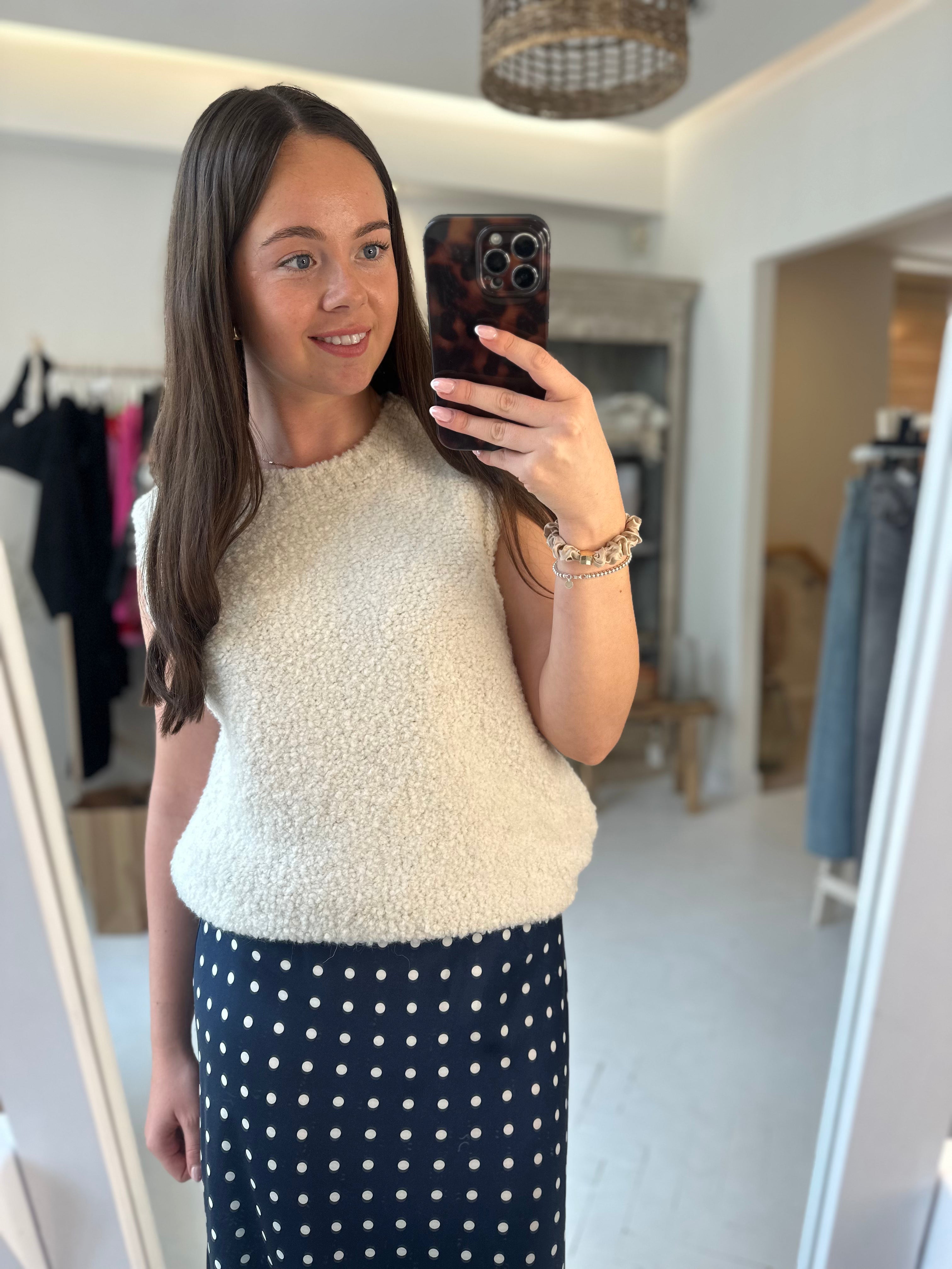 Gracie Fluffy Knit Tank