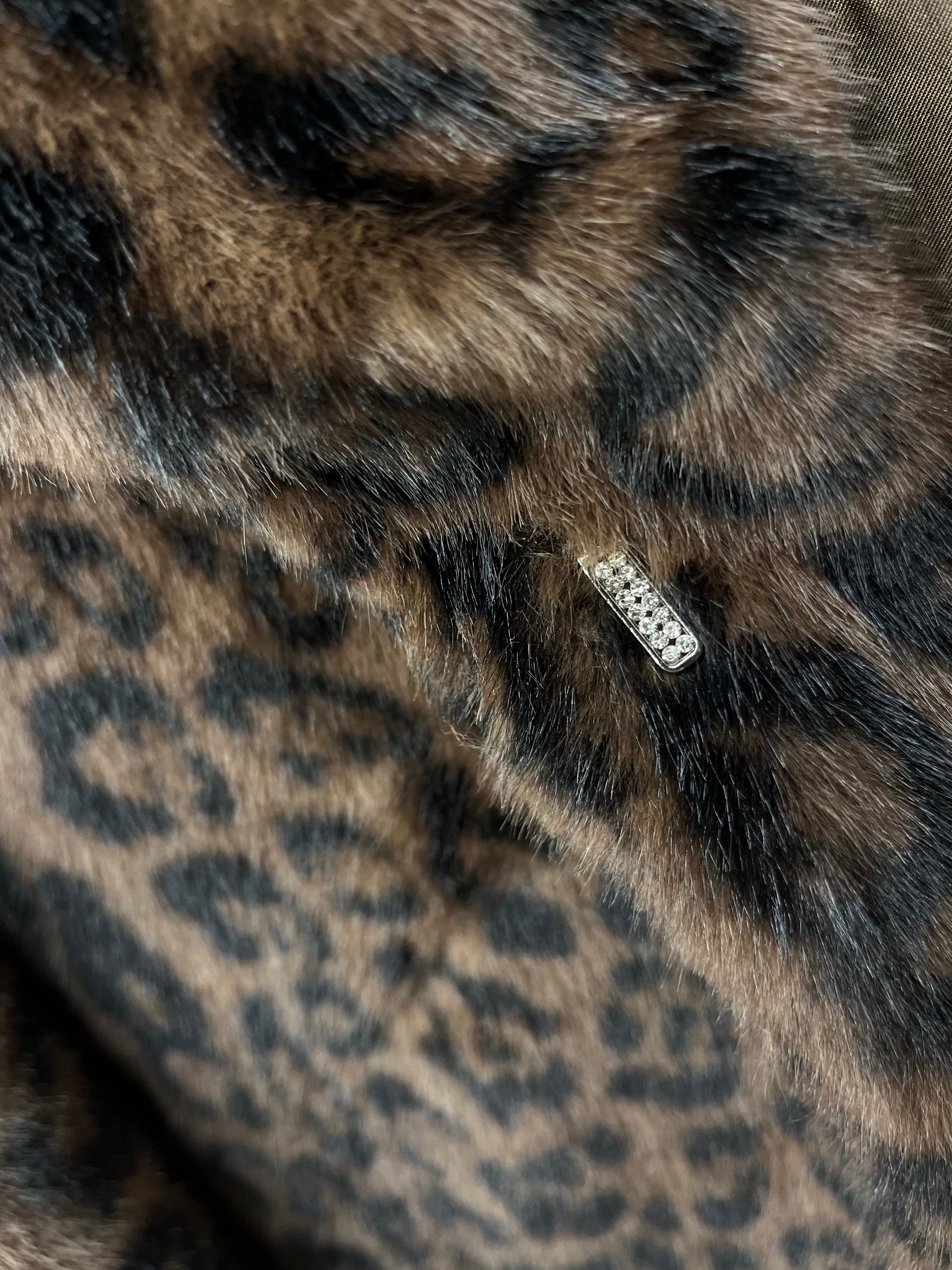 Faux Fur Leopard Coat