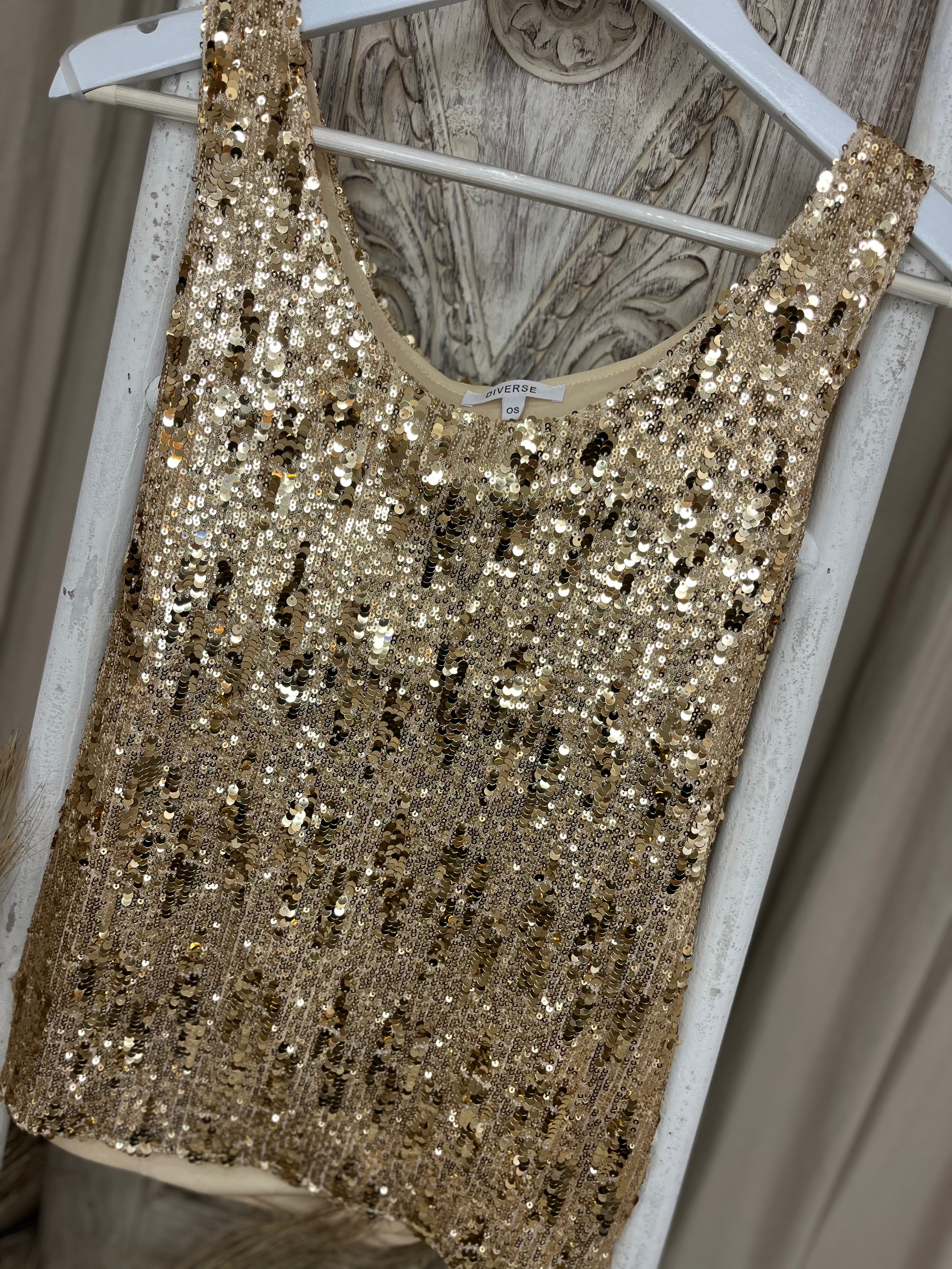 Tallulah Sequin Vest