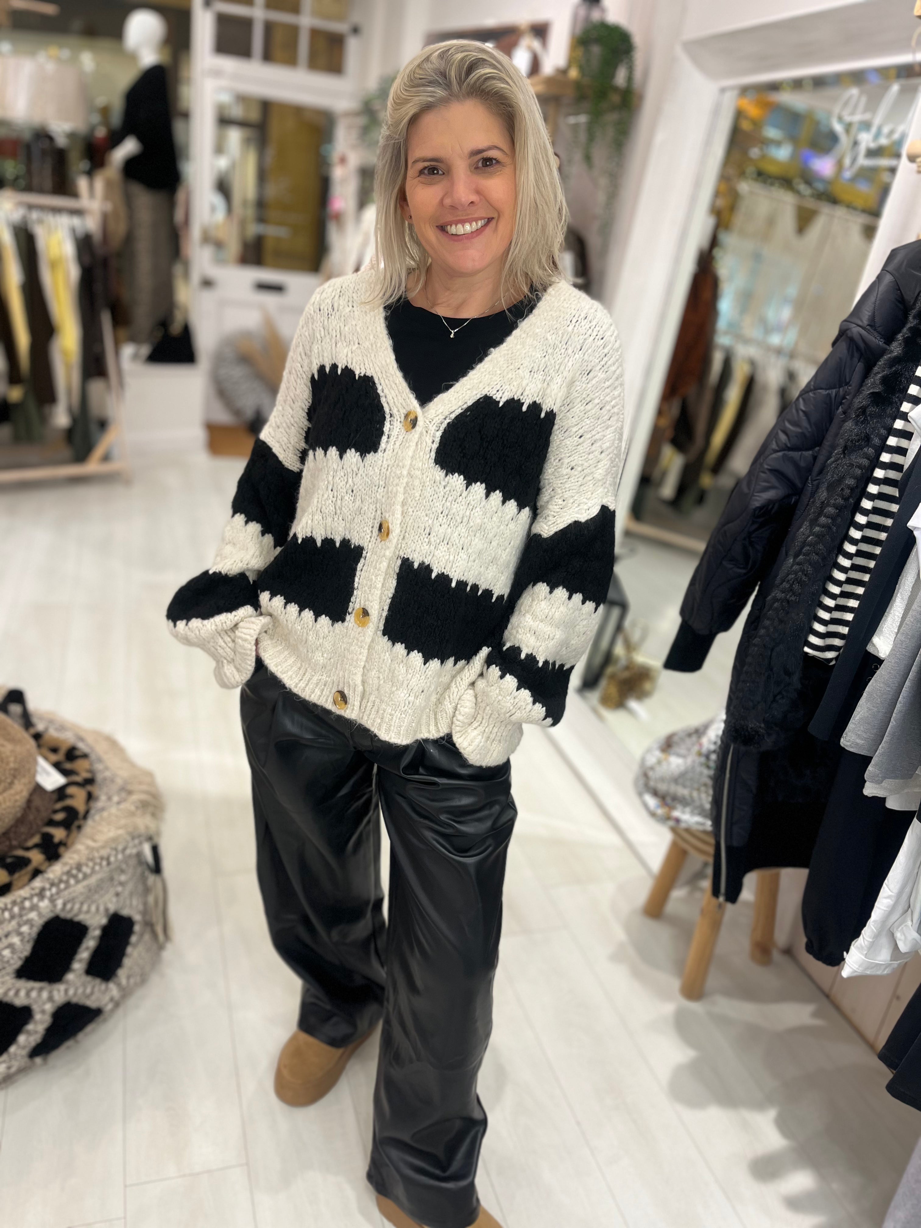 Rae Striped Cardigan