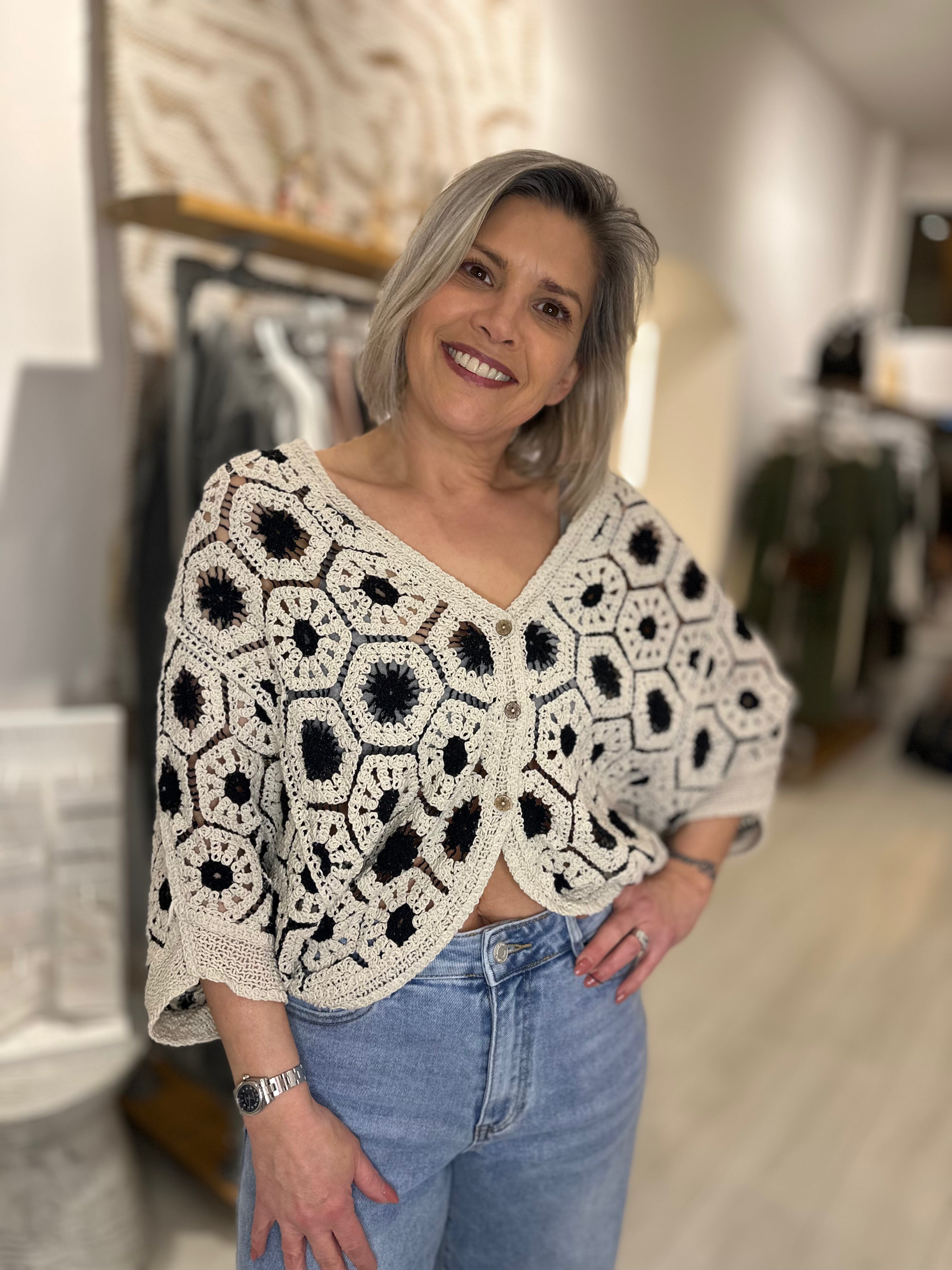 Beatrix Crochet Cardigan