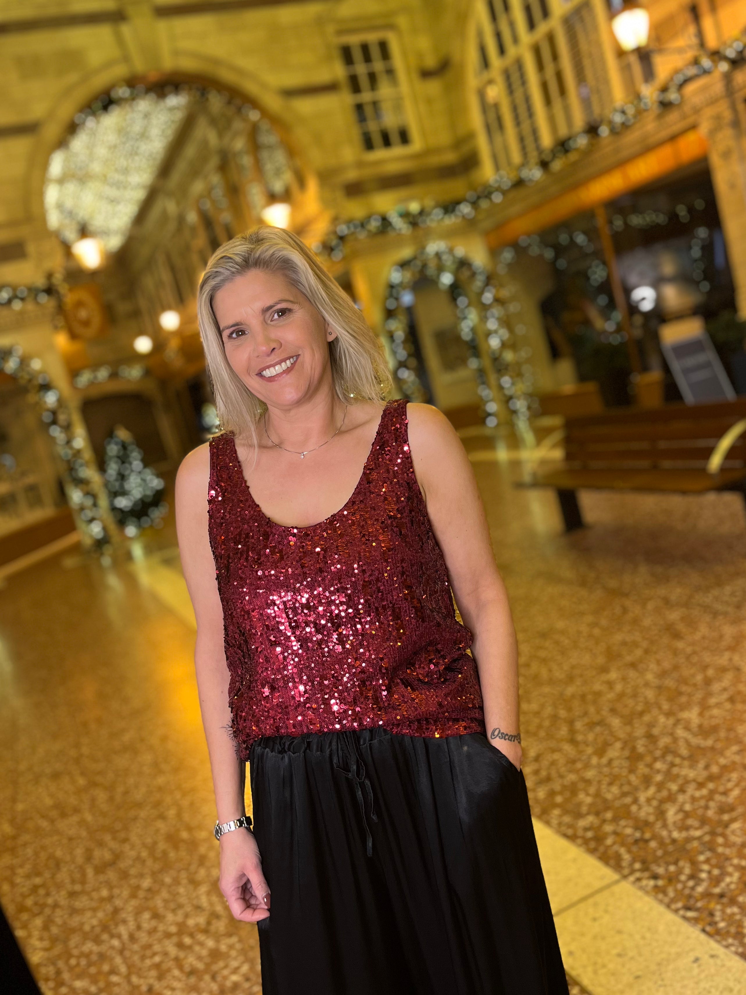 Tallulah Sequin Vest