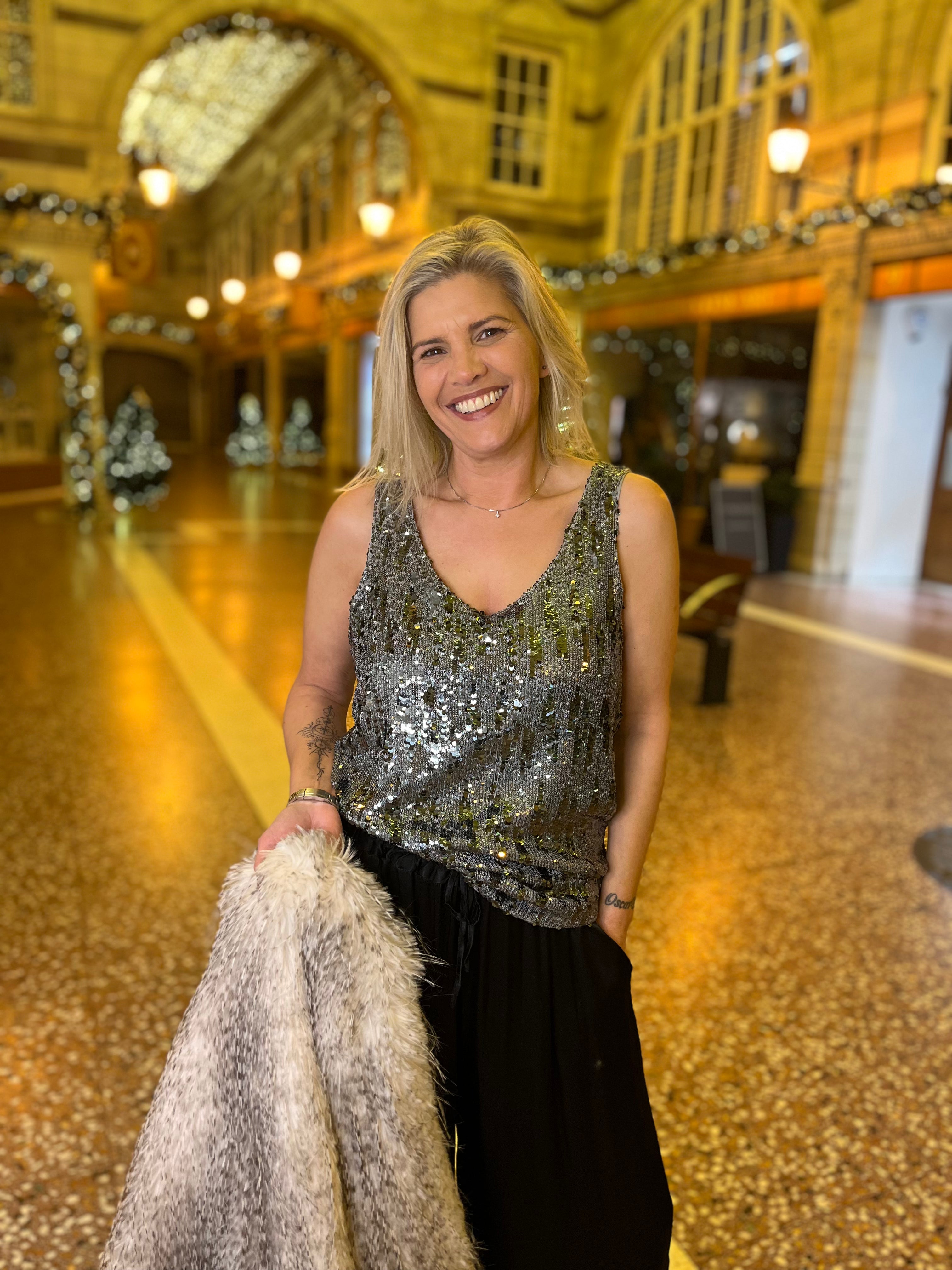 Tallulah Sequin Vest