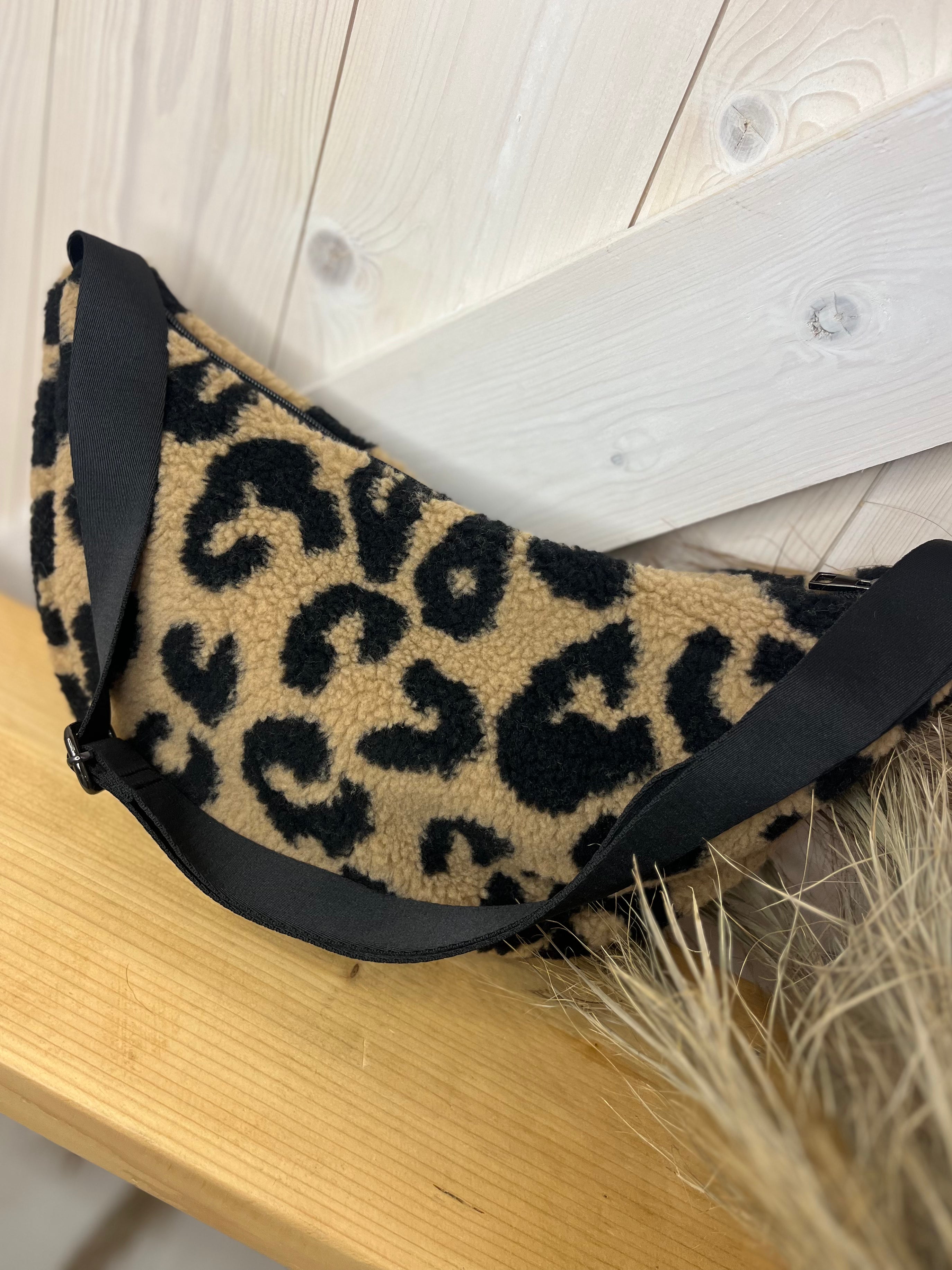 Teddy Half Moon Crossbody Bag