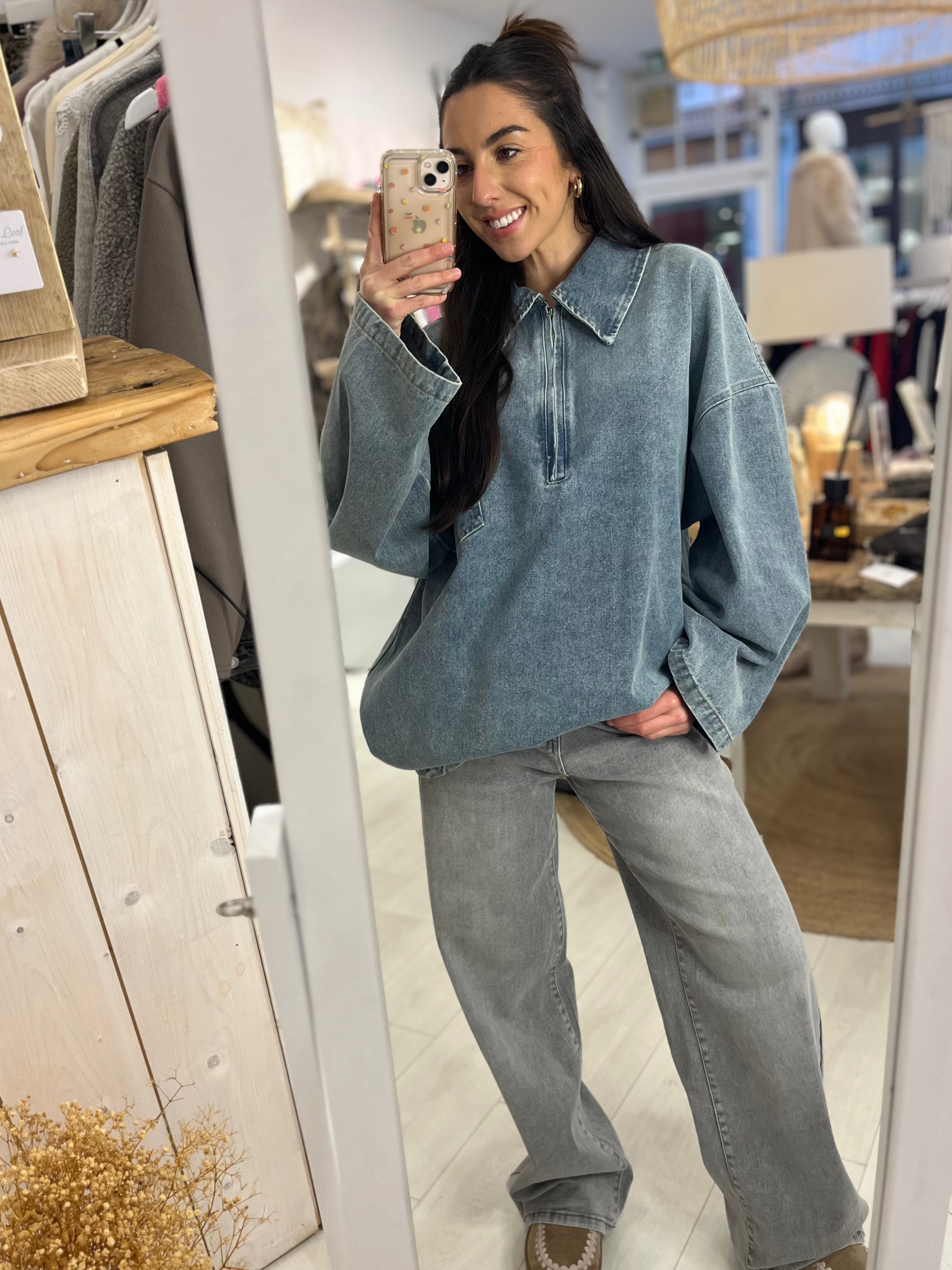 Freddy Faded Grey Mid Rise Jeans