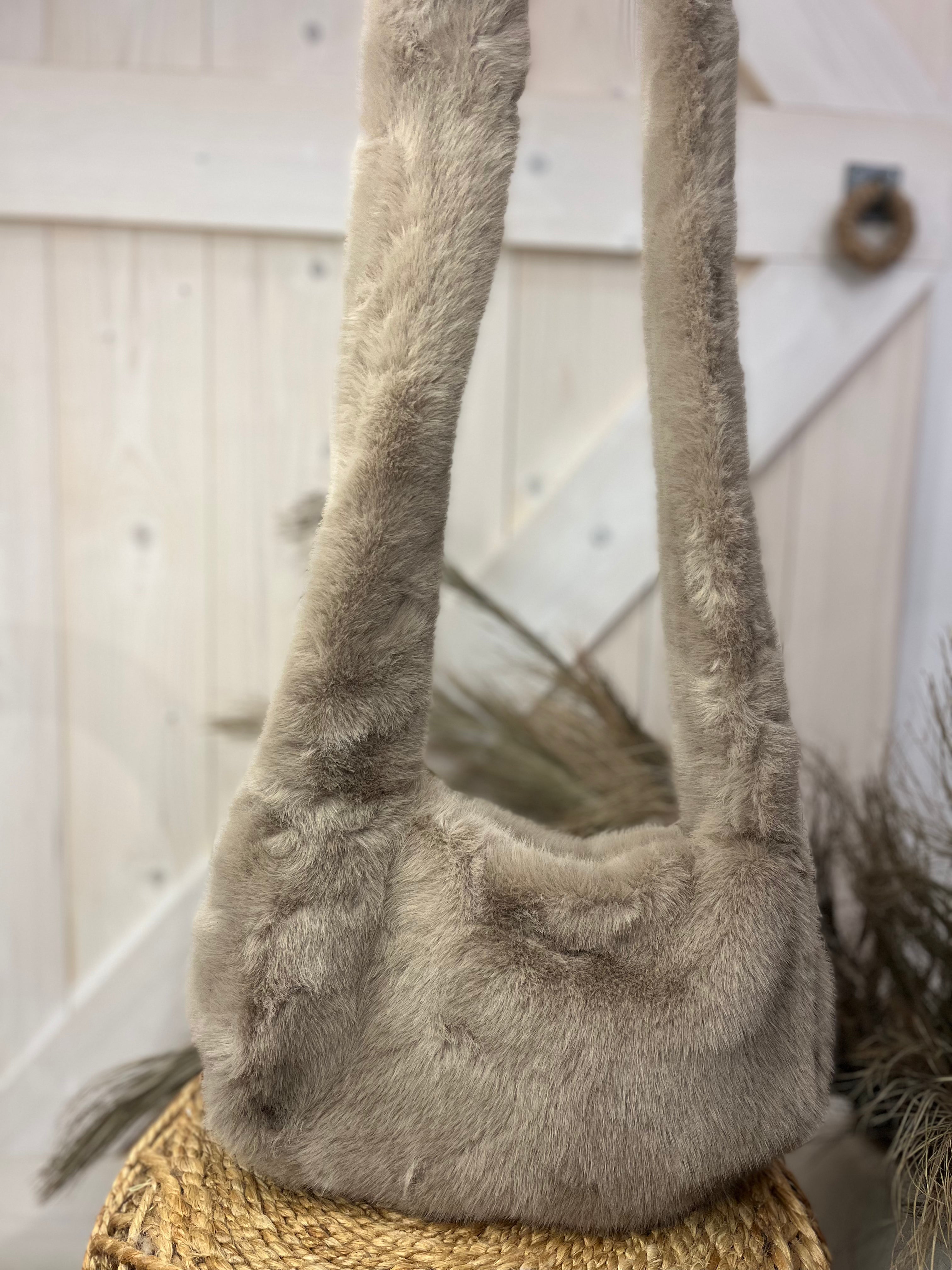 Faux Fur Crossbody Bag