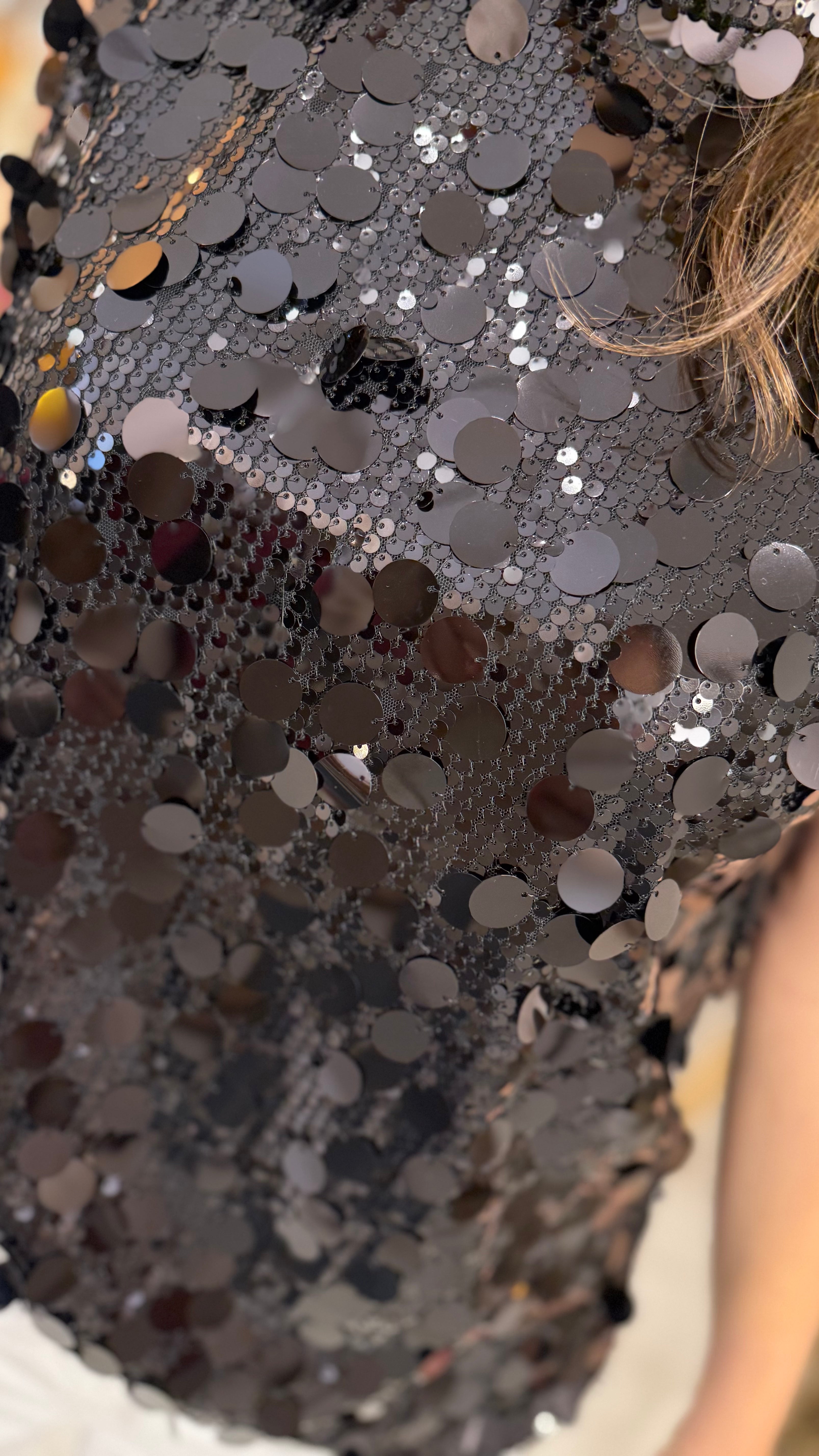 Patsy Sequin High Neck Top