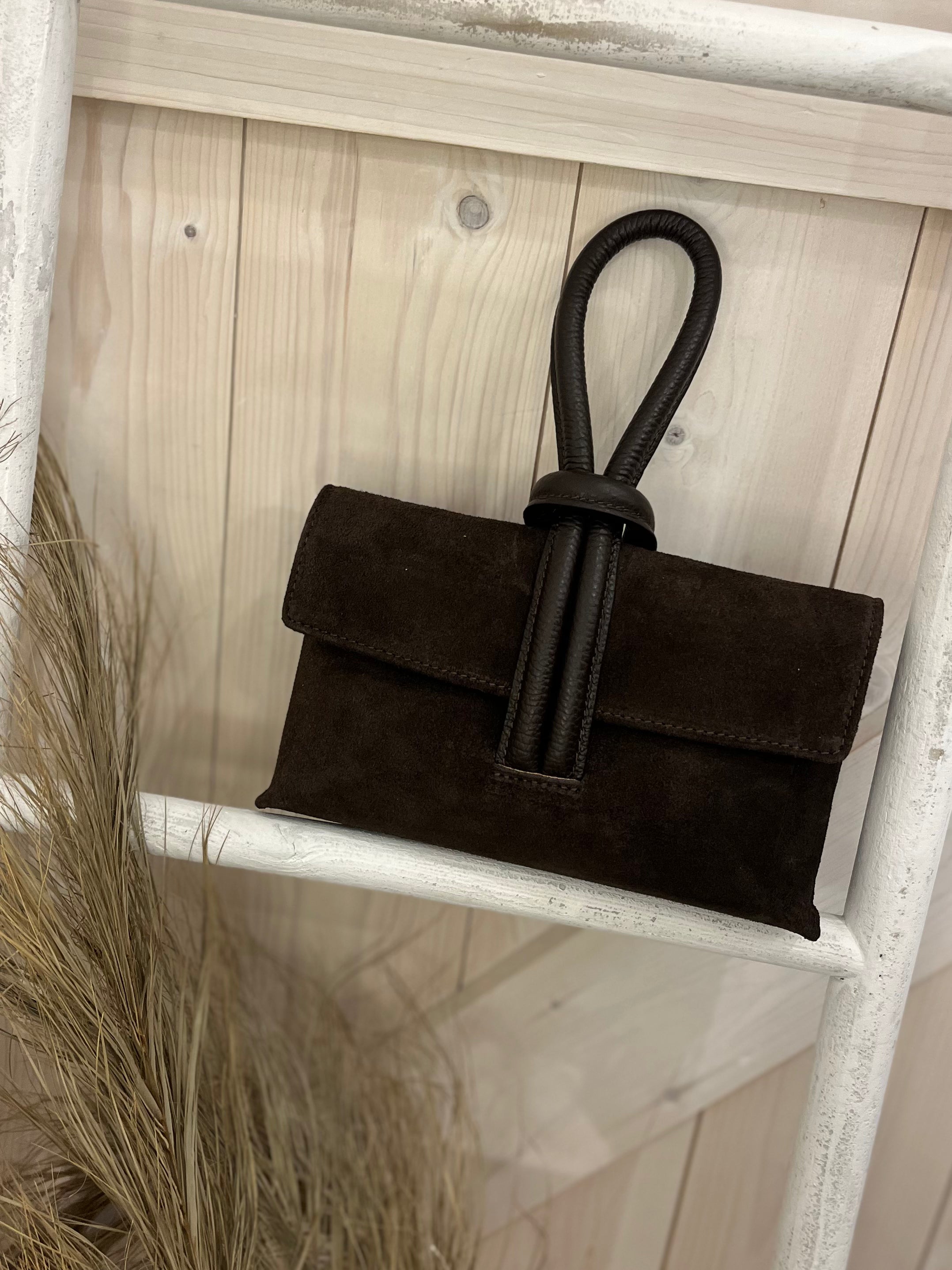 Lulu Loop Handle Leather Bag