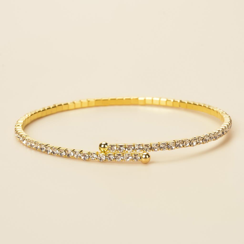 Rhinestone Wraparound Bracelet