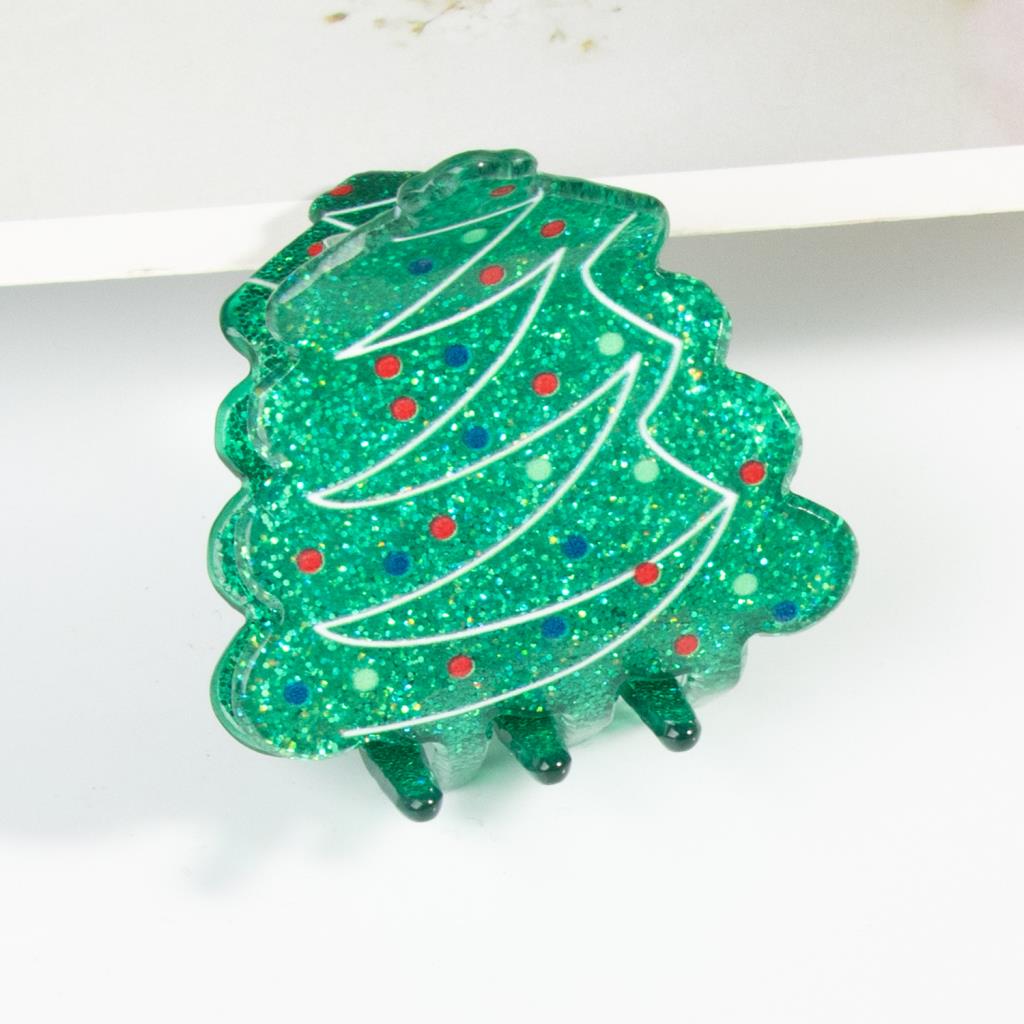 Small Xmas Tree Claw Clip