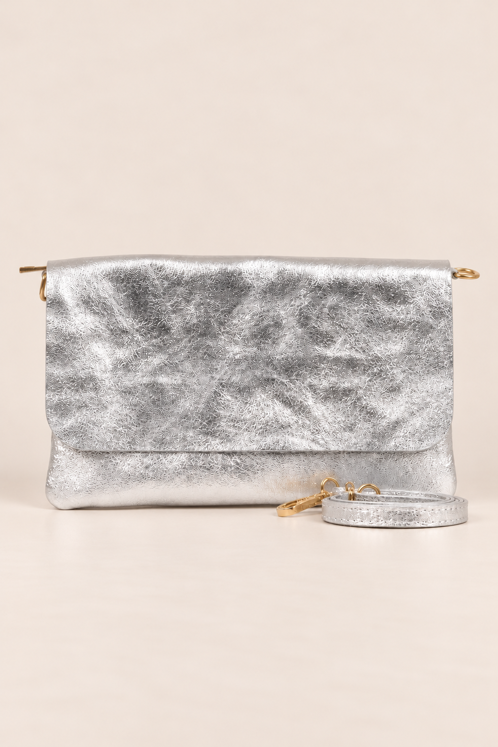 Britta Italian Leather Clutch Bag
