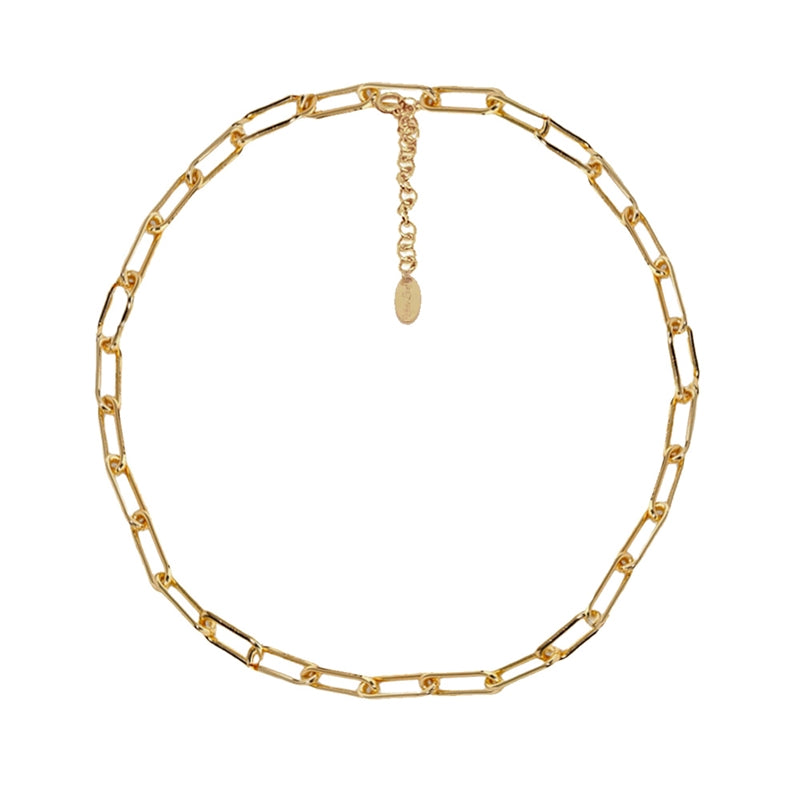 Long Links Necklace in 18K Gold Plated