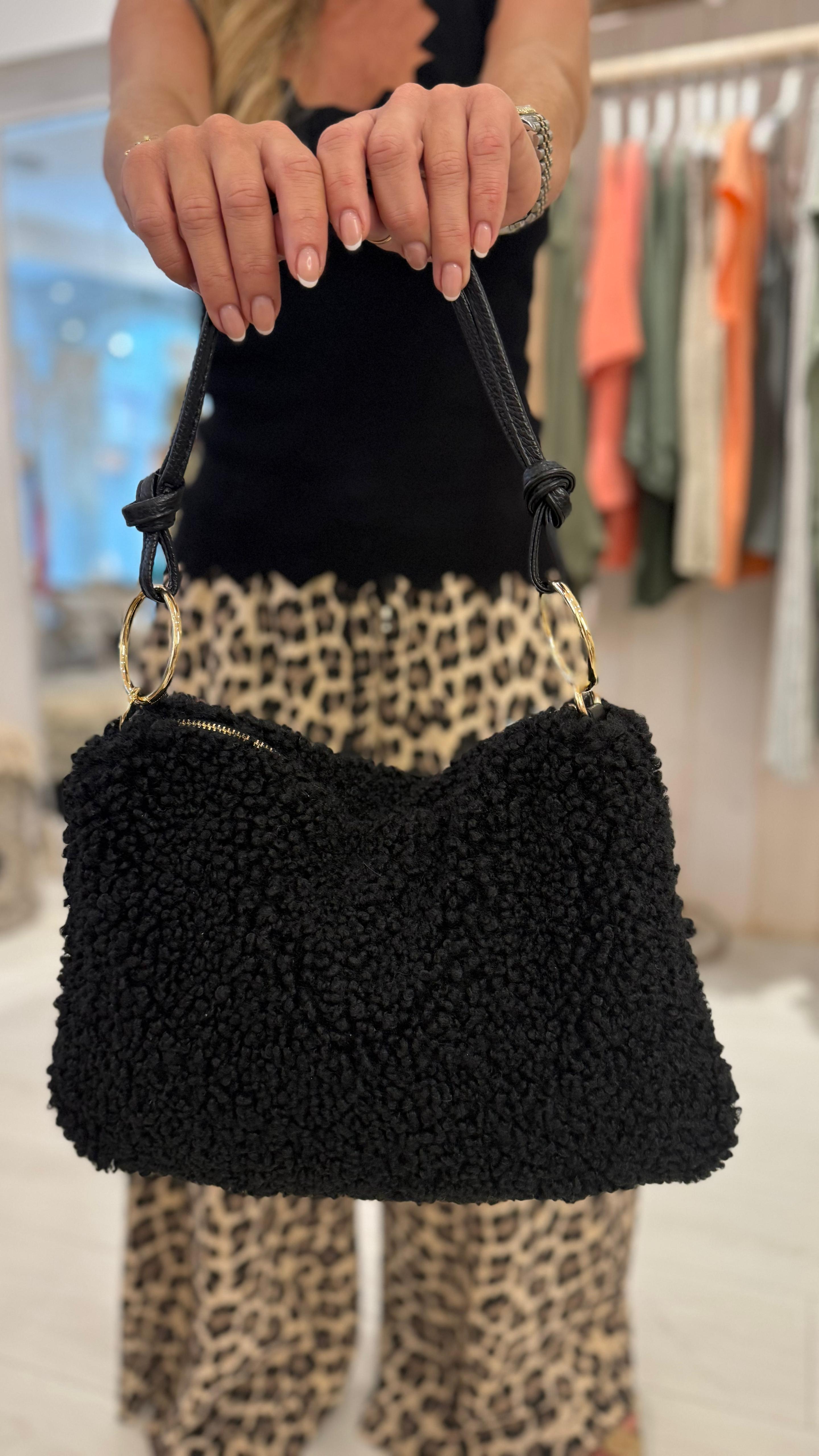 Teddy Ring Detail Handbag