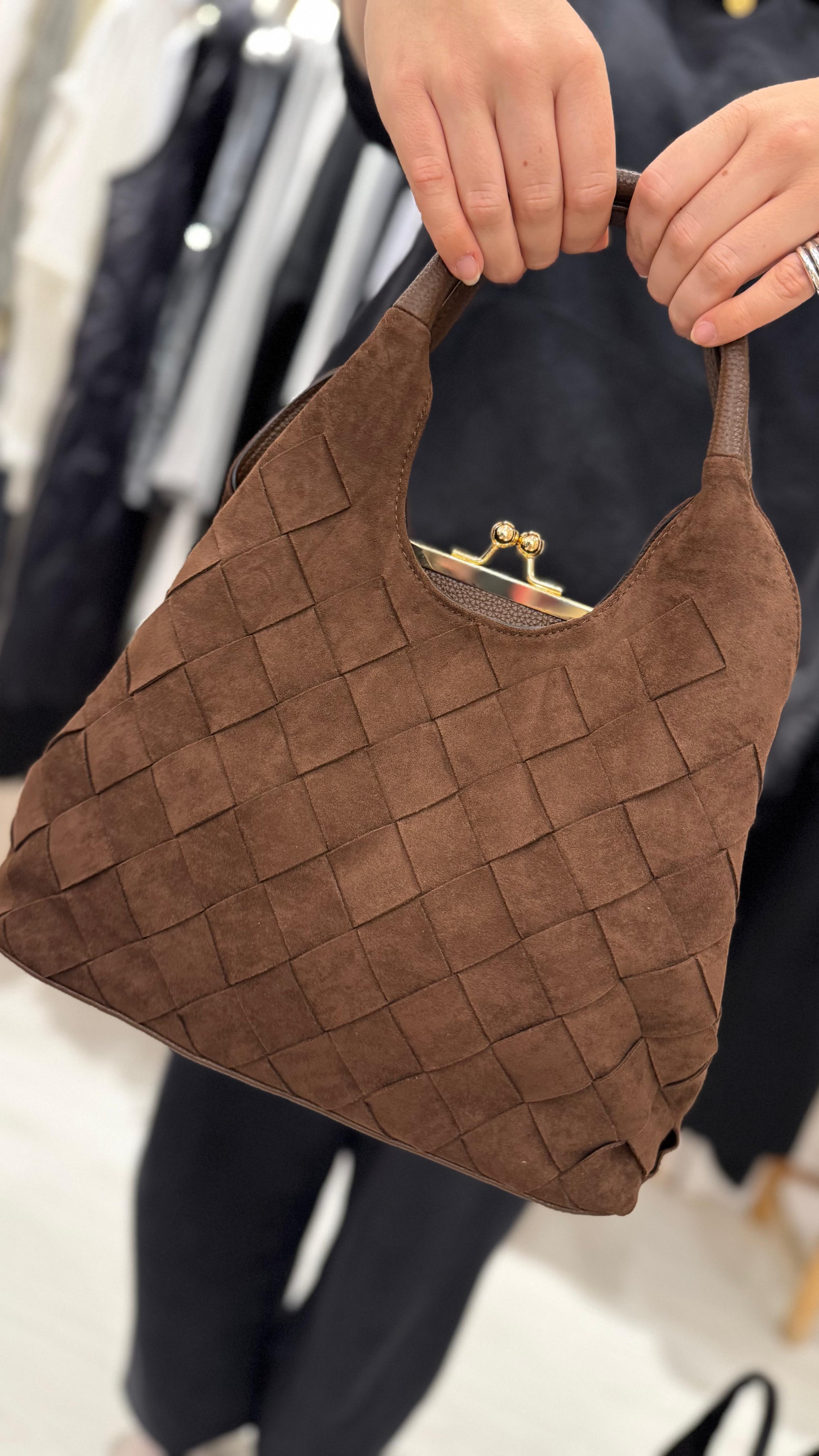 Chrissy Faux Suede Bag