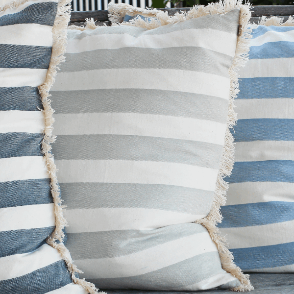 Bold Stripe Cushion Sage 60 x 60cm